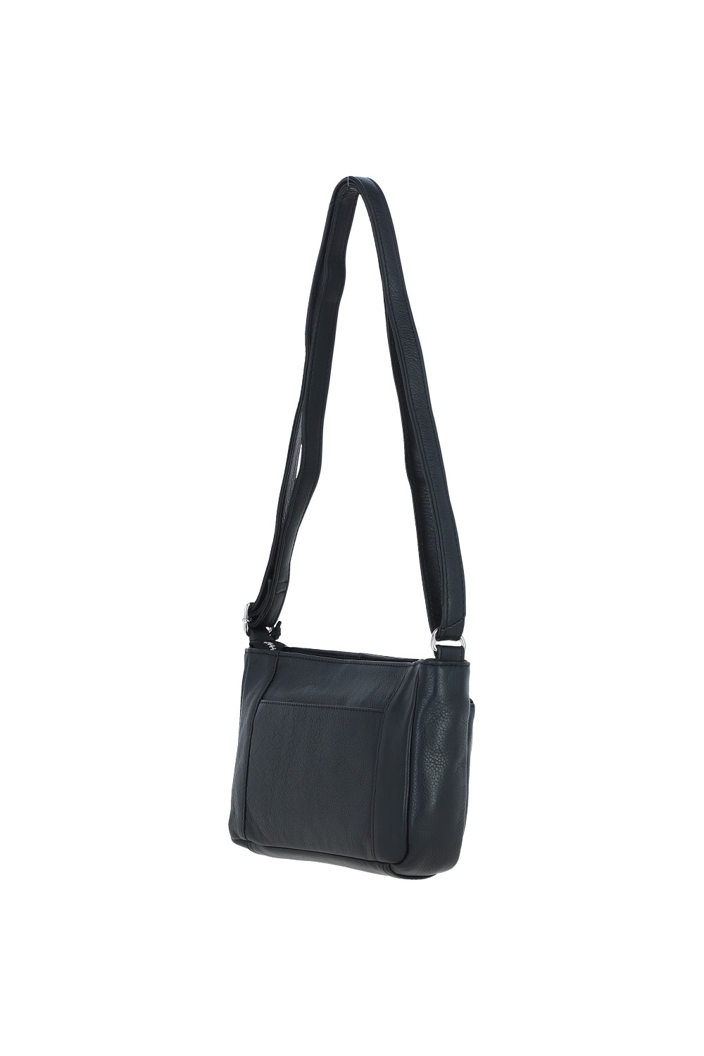 Black 'Iverness' Real Leather Crossbody Bag, Image 5 of 5