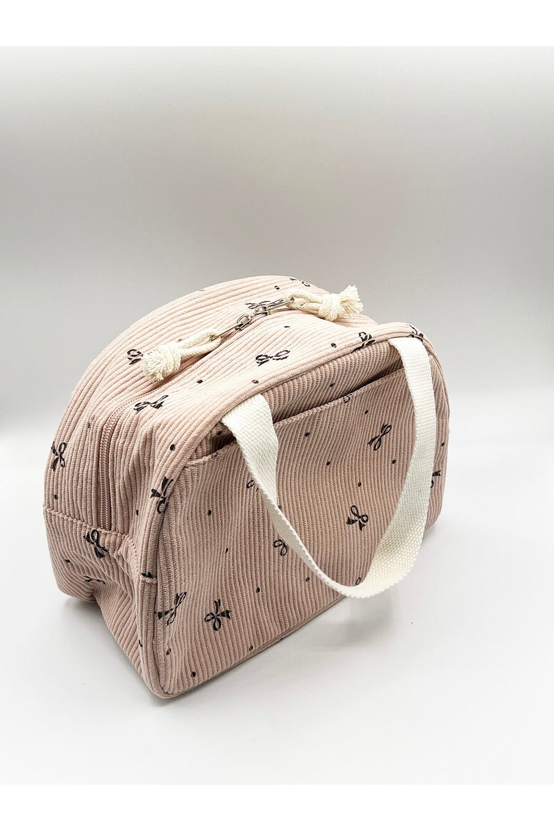 Pink Corduroy Insulated Lunch Holdall, Image 2 of 4