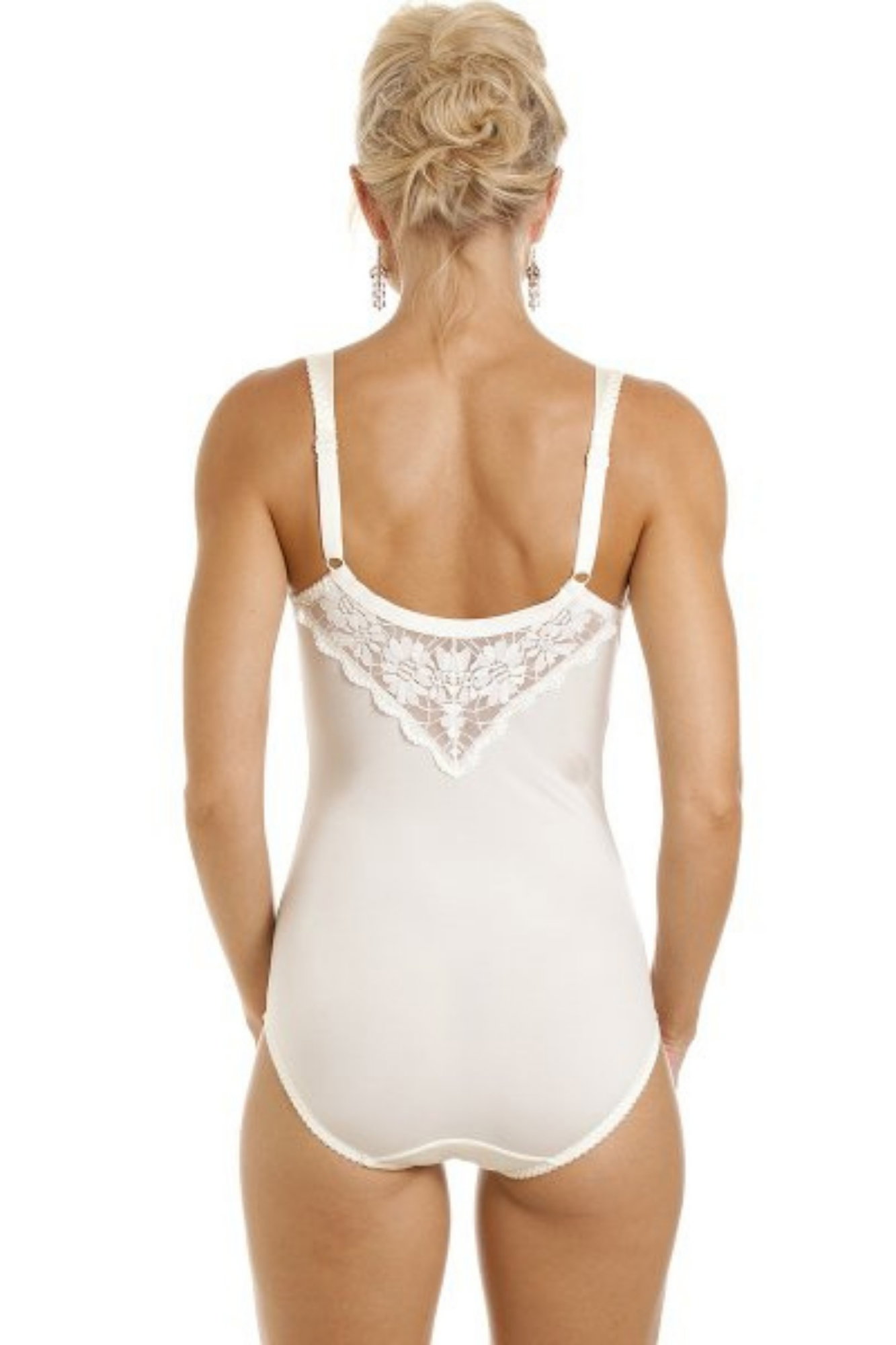 Ivory Camille Lingerie Ivory Underwired Non Padded Bodysuit, Image 4 of 5