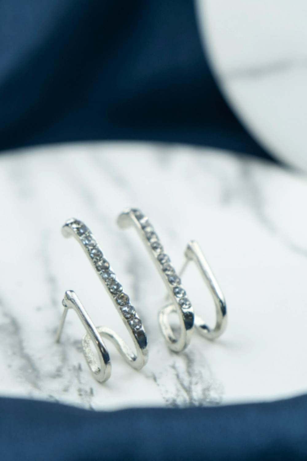 Silver The Colourful Aura - Pearl Adjustable Ear Cuff, Image 1 of 3