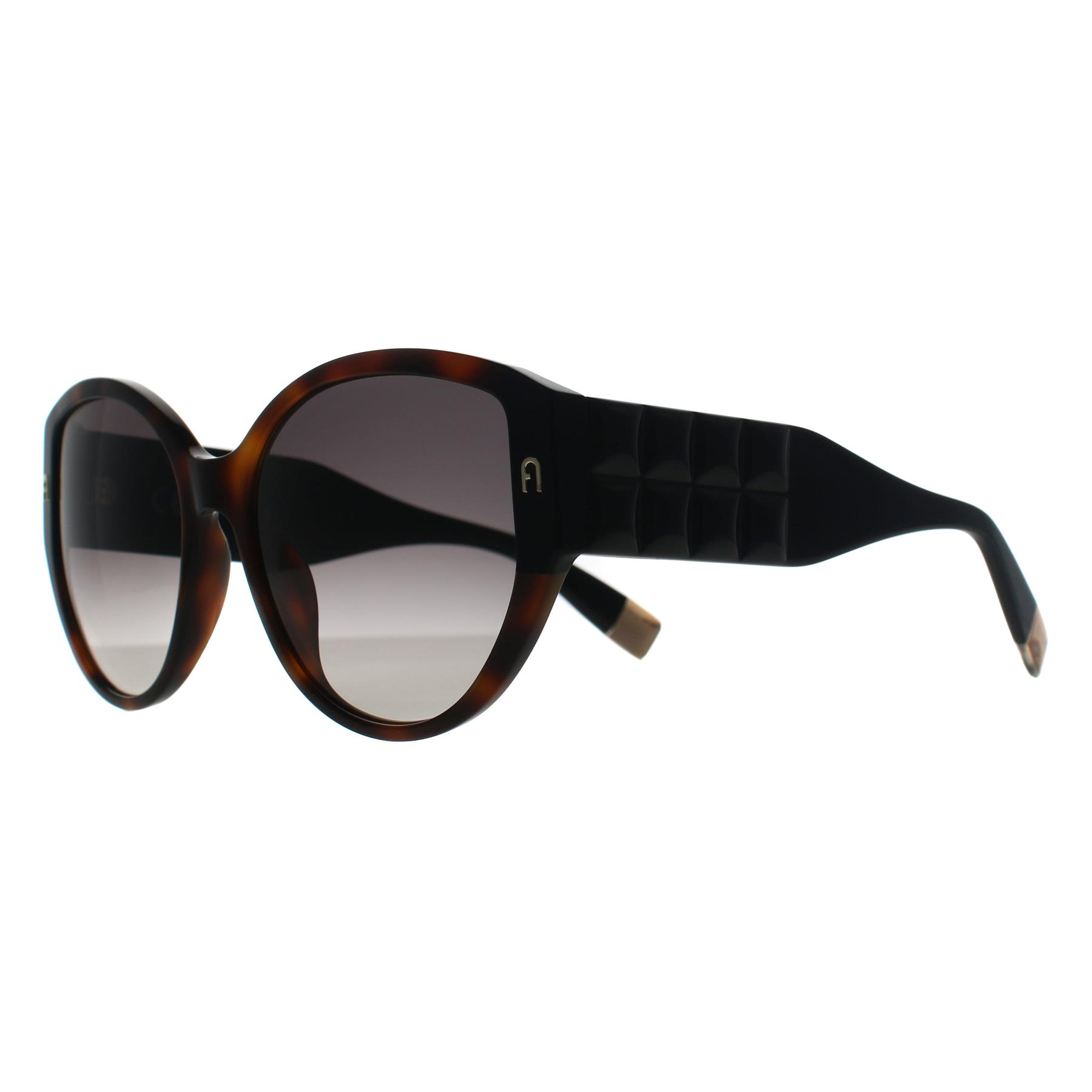 Brown Cat Eye Shiny Dark Havana Smoke Grey Gradient SFU784, Image 2 of 3