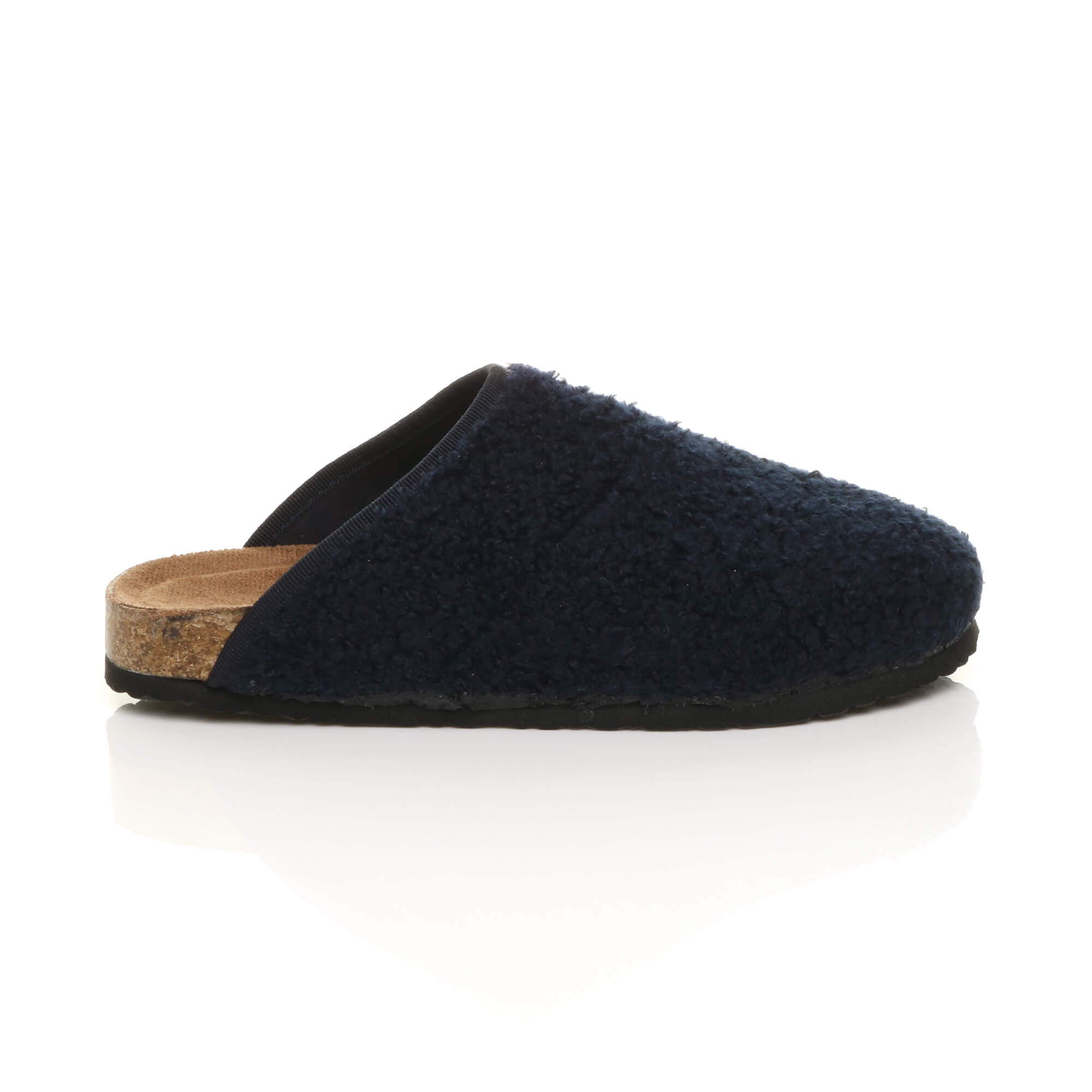 Navy Blue AJVANI Navy Blue Footbed Mules Slippers, Image 2 of 6