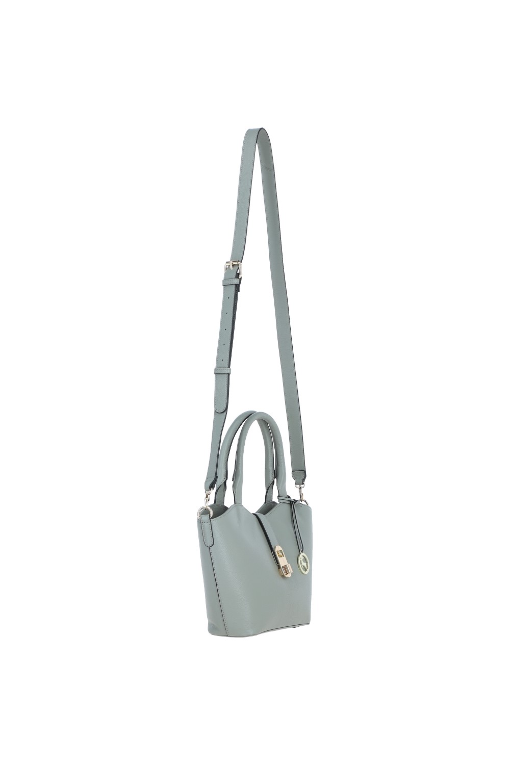 Olive 'Maristella' Real Leather Handbag with Detachable Crossbody Strap, Image 5 of 5