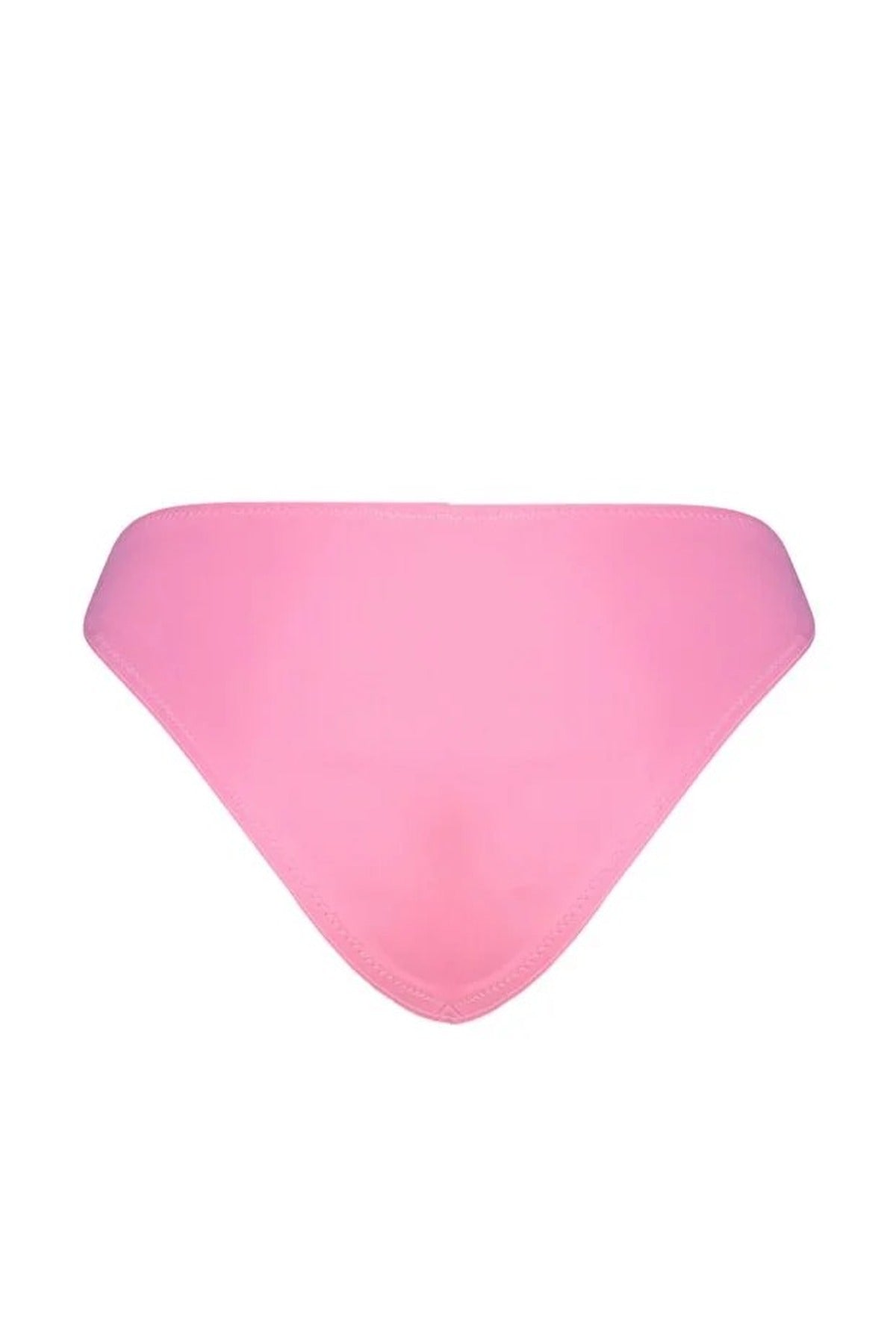 Pink Hardware Detail Regular Waist Bikini Bottom, Image 3 of 4