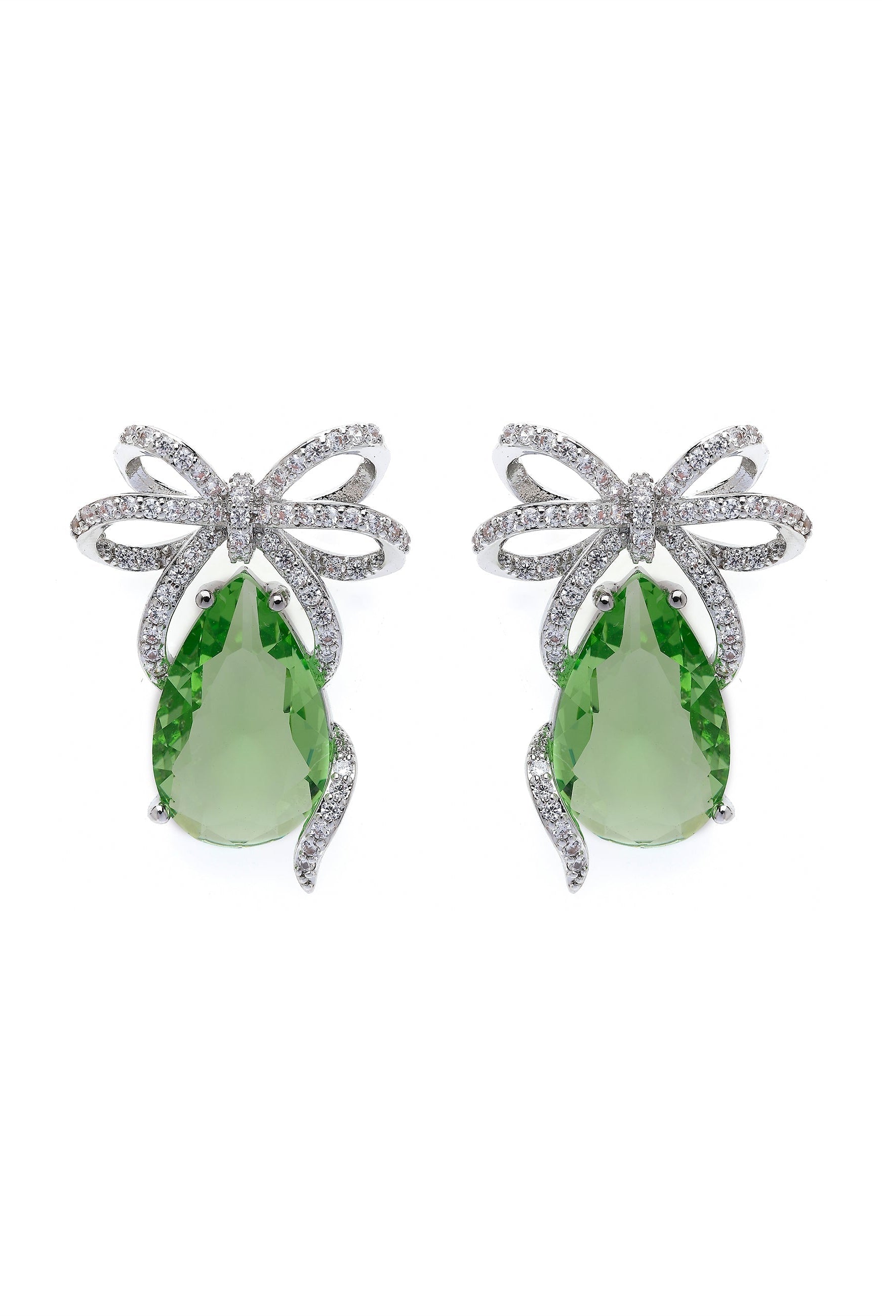 Green Charming Green Drop Earrings