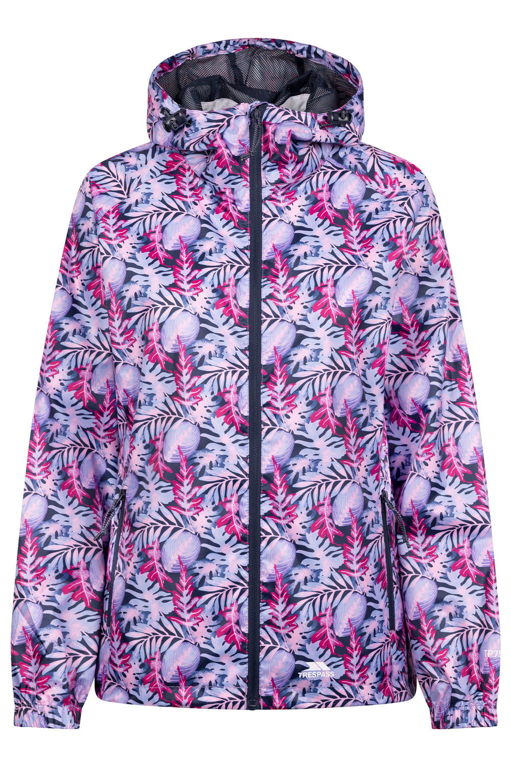 Multi Indulge Foliage Print Packaway Jacket, Image 1 of 2