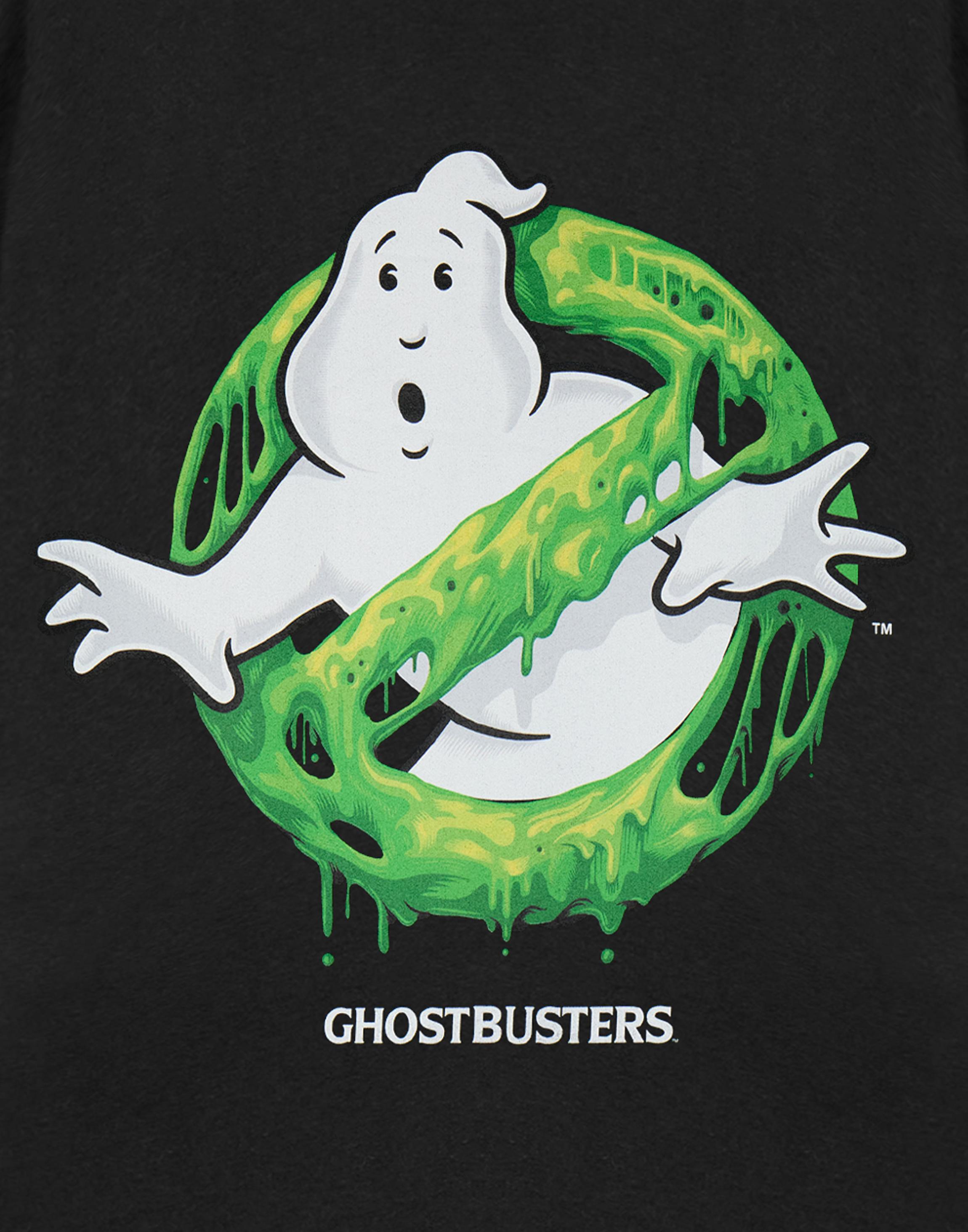 Black Ghostbusters Slime Logo T-Shirt, Image 6 of 6