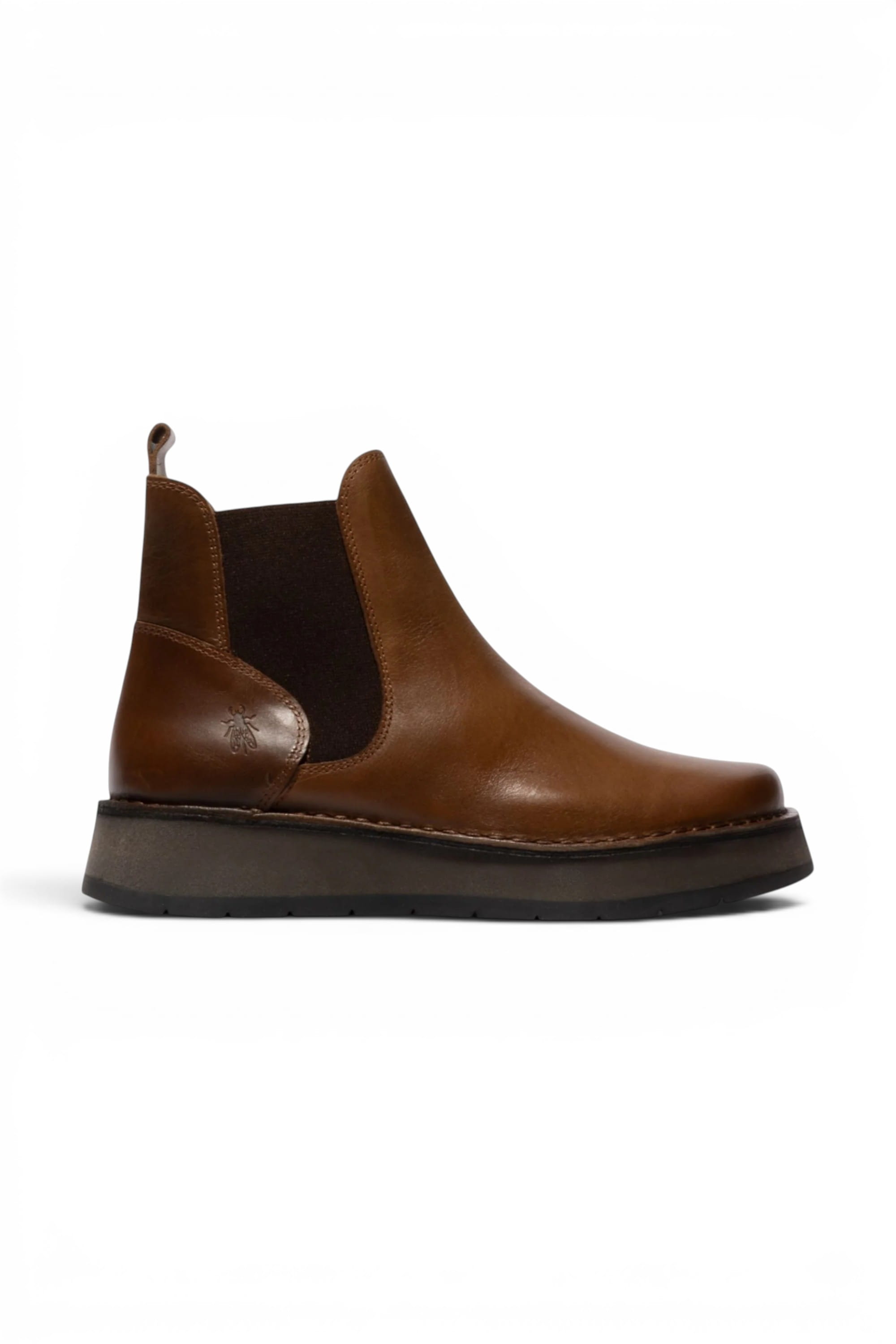 Brown Womens Heel Ankle Pull-On Boots RAWI131, Image 1 of 5