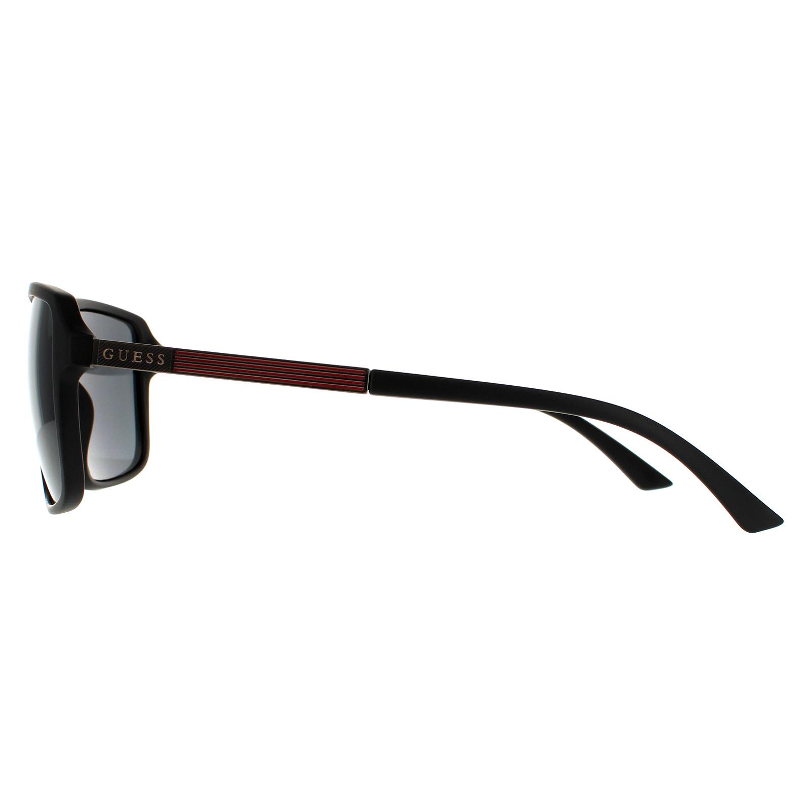 Black Guess Black Square Matte Black Smoke Grey GF5085 Sunglasses, Image 3 of 4