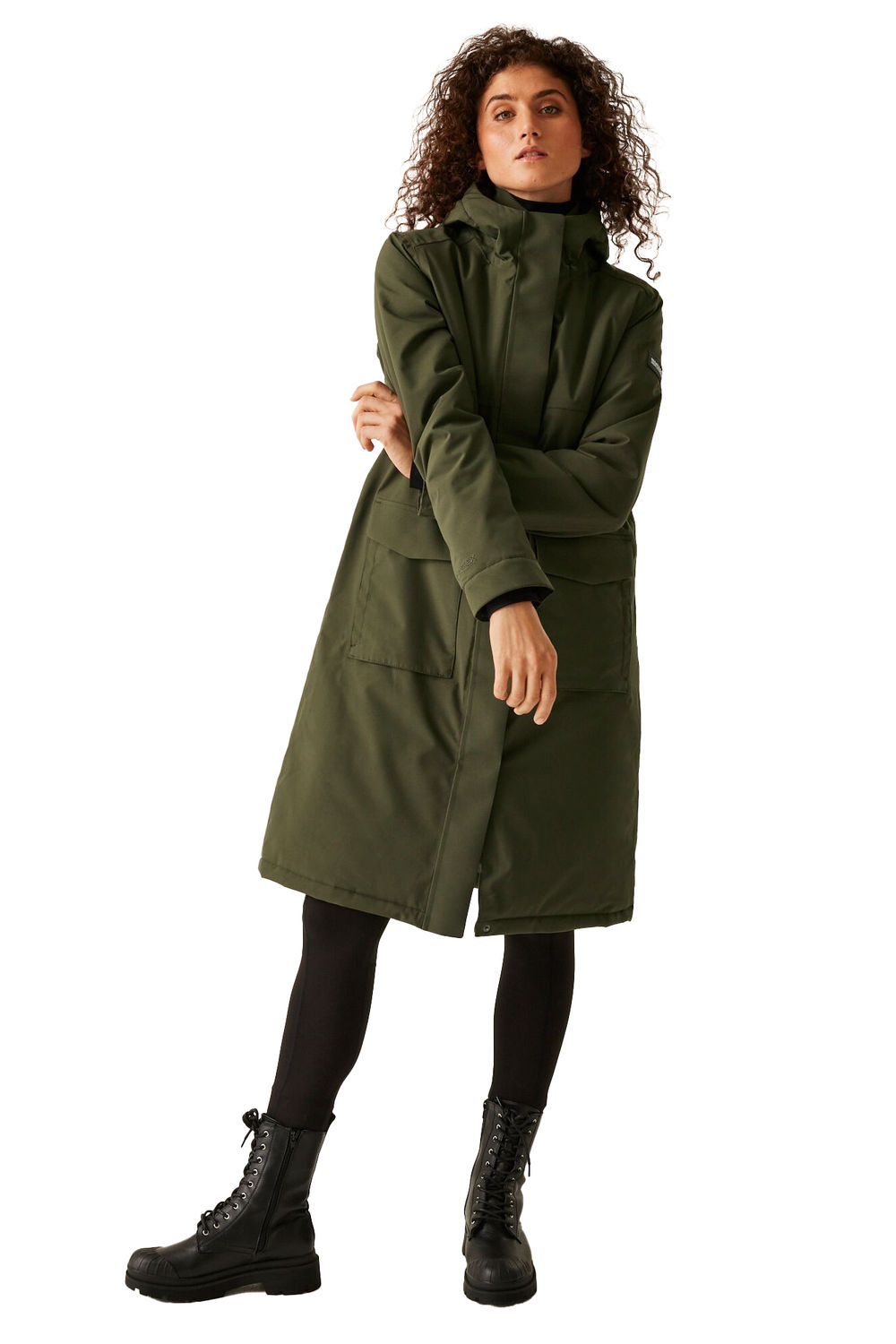 Multi Yarli Longline Waterproof Jacket, Image 4 of 4