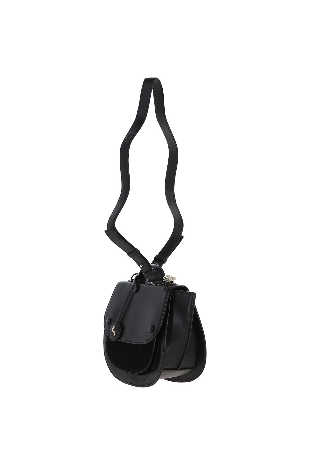 Black 'Donata' Cambridge Style Saddlebag, Image 3 of 4