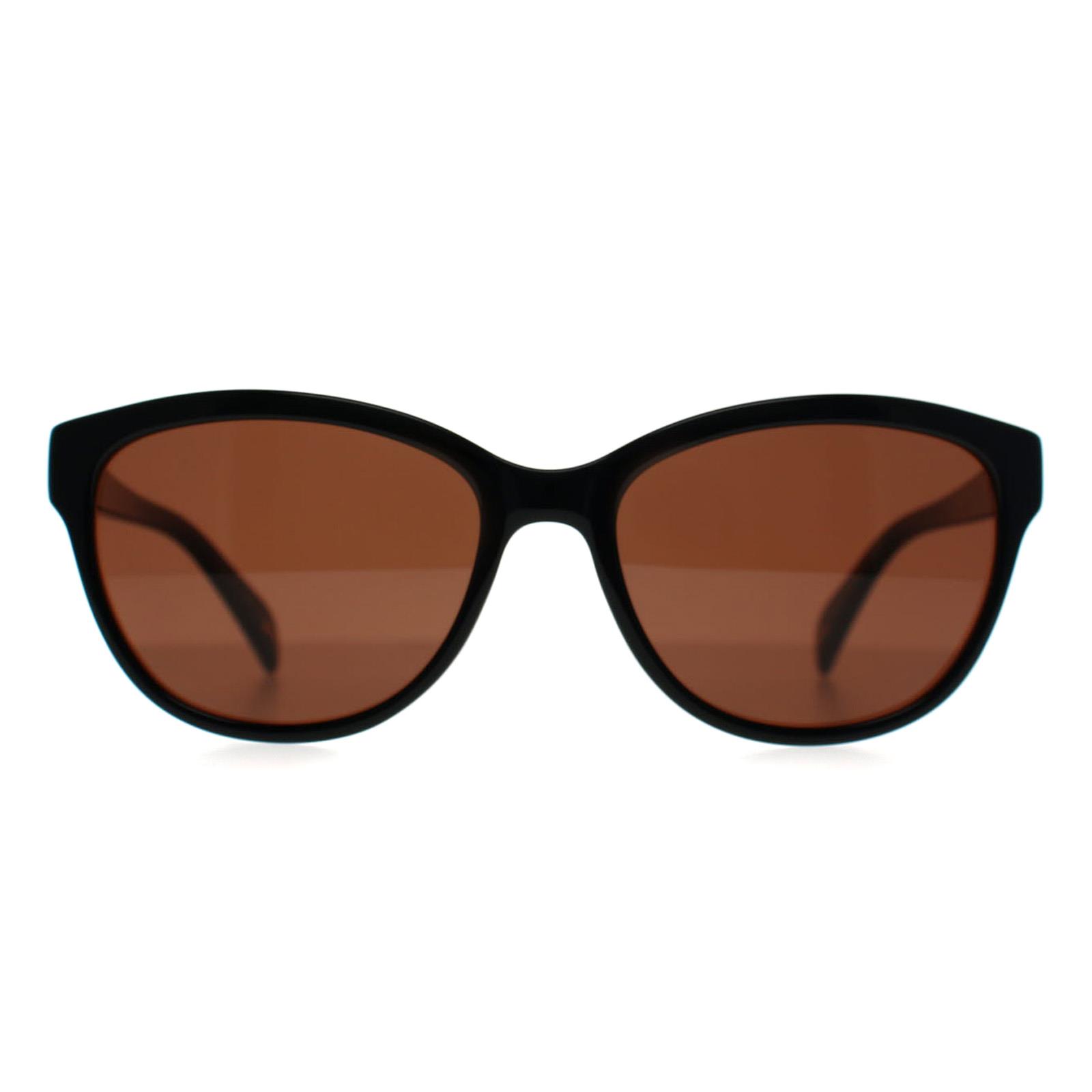 Black Cat Eye Gloss Black Flowers Brown TB1605 Amie, Image 1 of 3