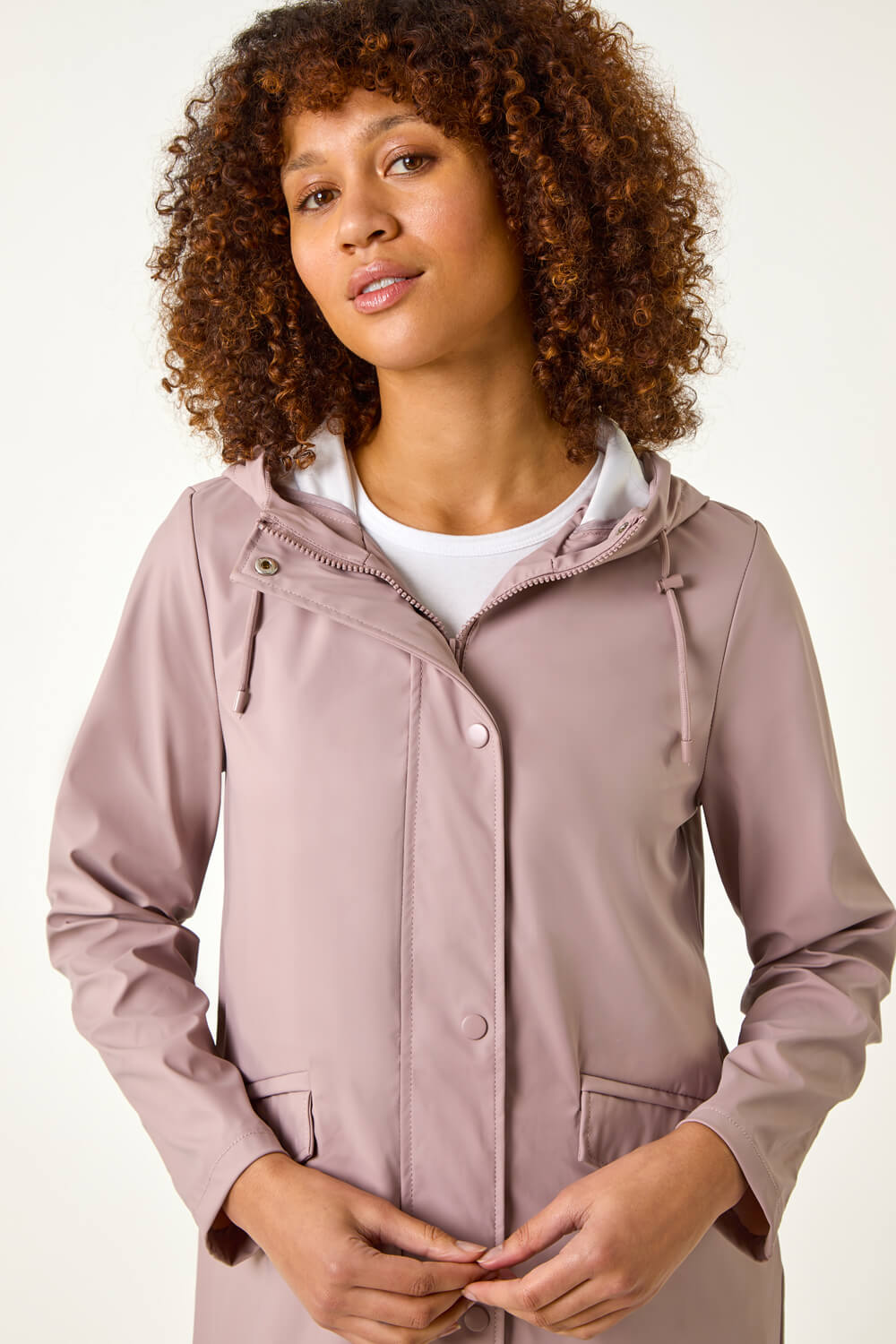 PINK Rain Resistant Hooded Jacket, Image 5 of 5