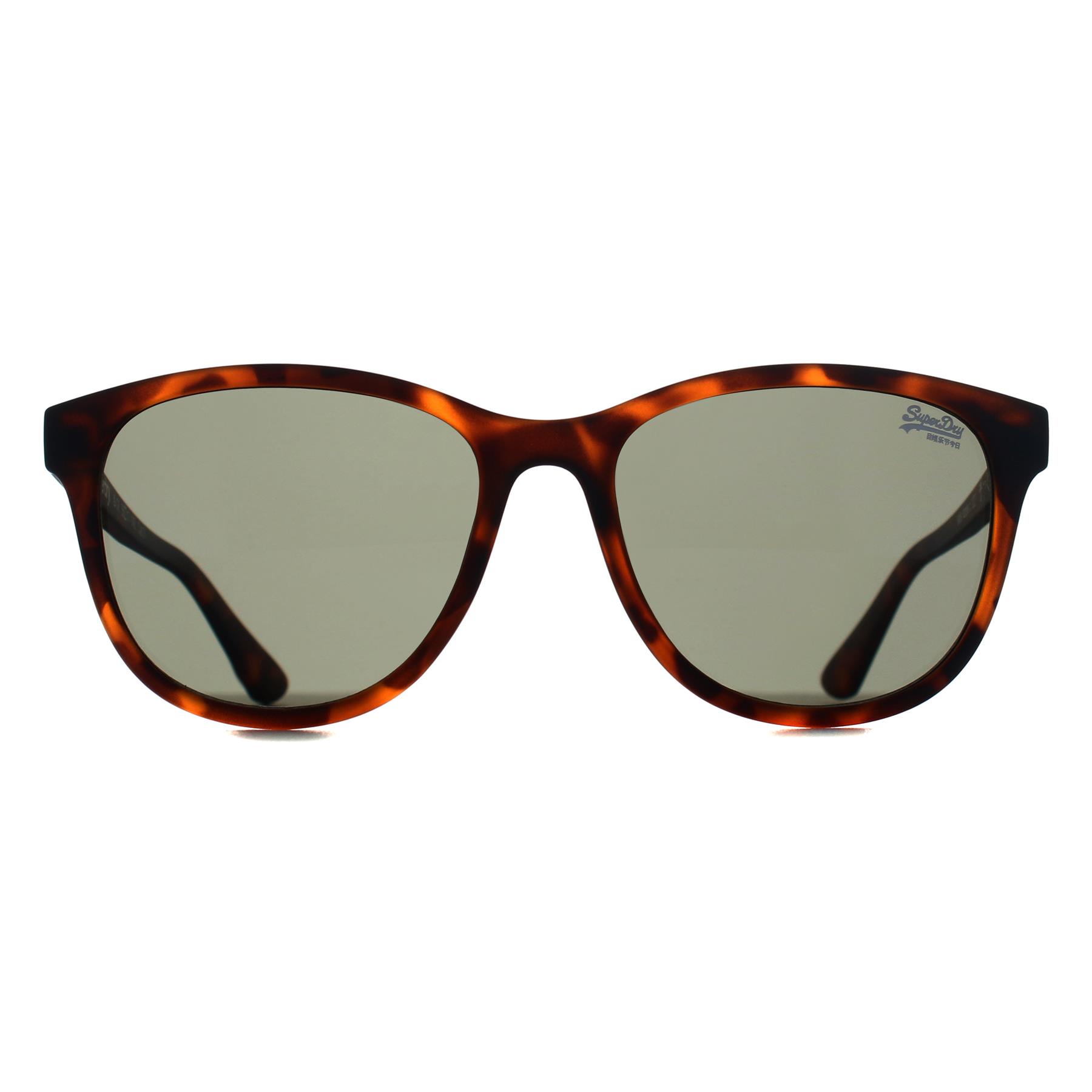 Brown Superdry Brown Square Matte Tortoise Green SDS-LIZZIE, Image 1 of 3