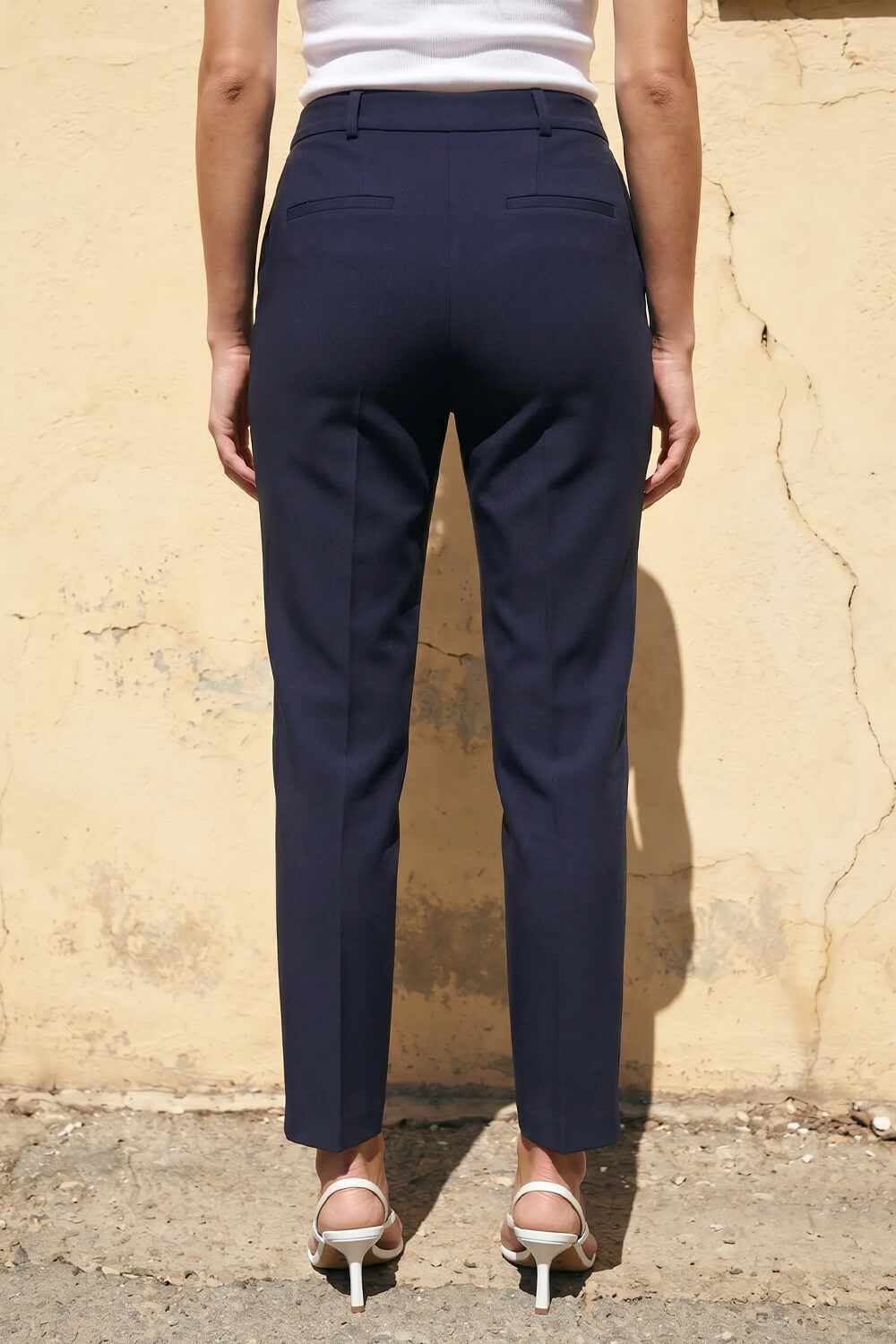 Navy Regular Slim Leg Trouser, Image 4 of 4