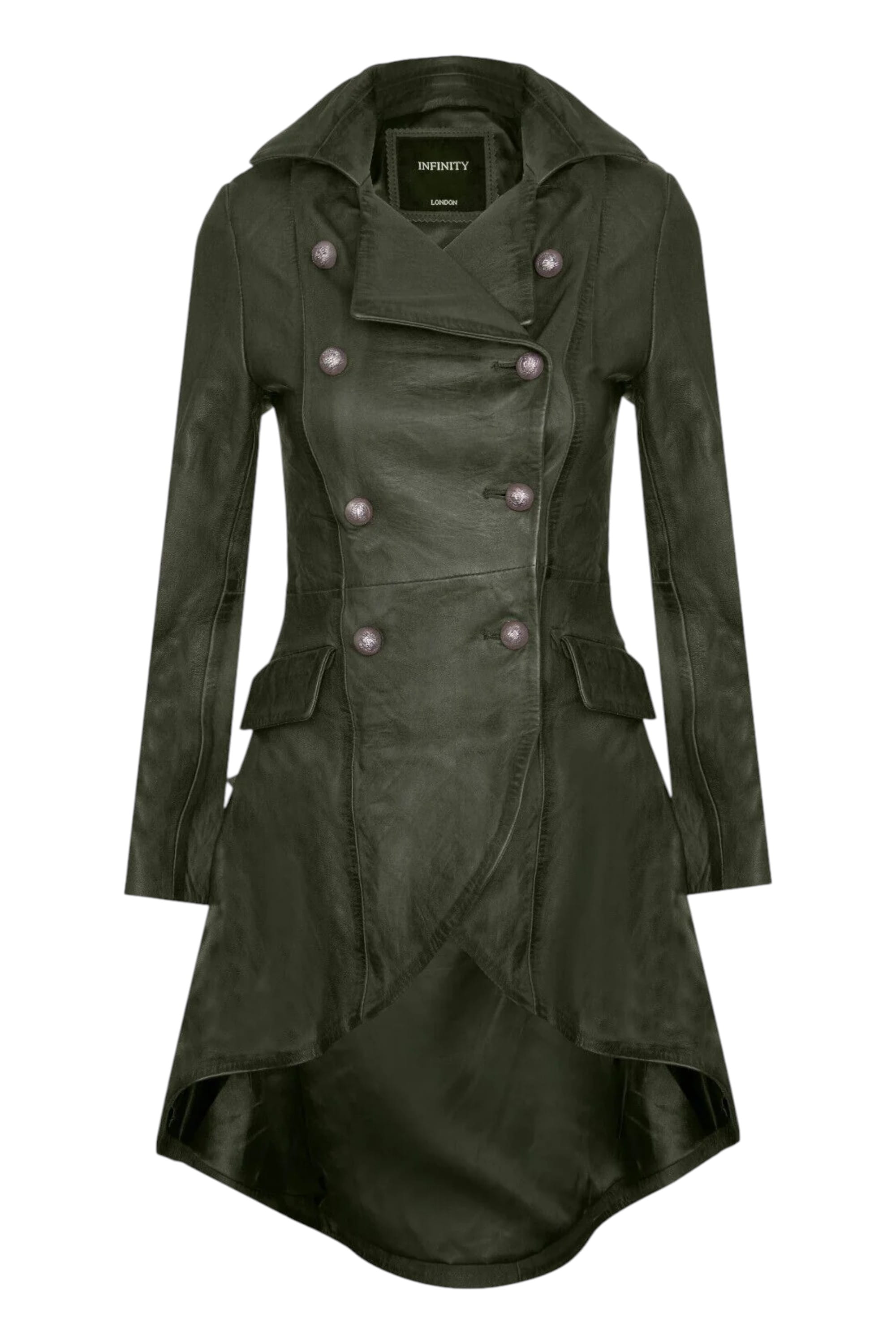 Green Womens Gothic Victorian Coat-Accra, Image 1 of 4