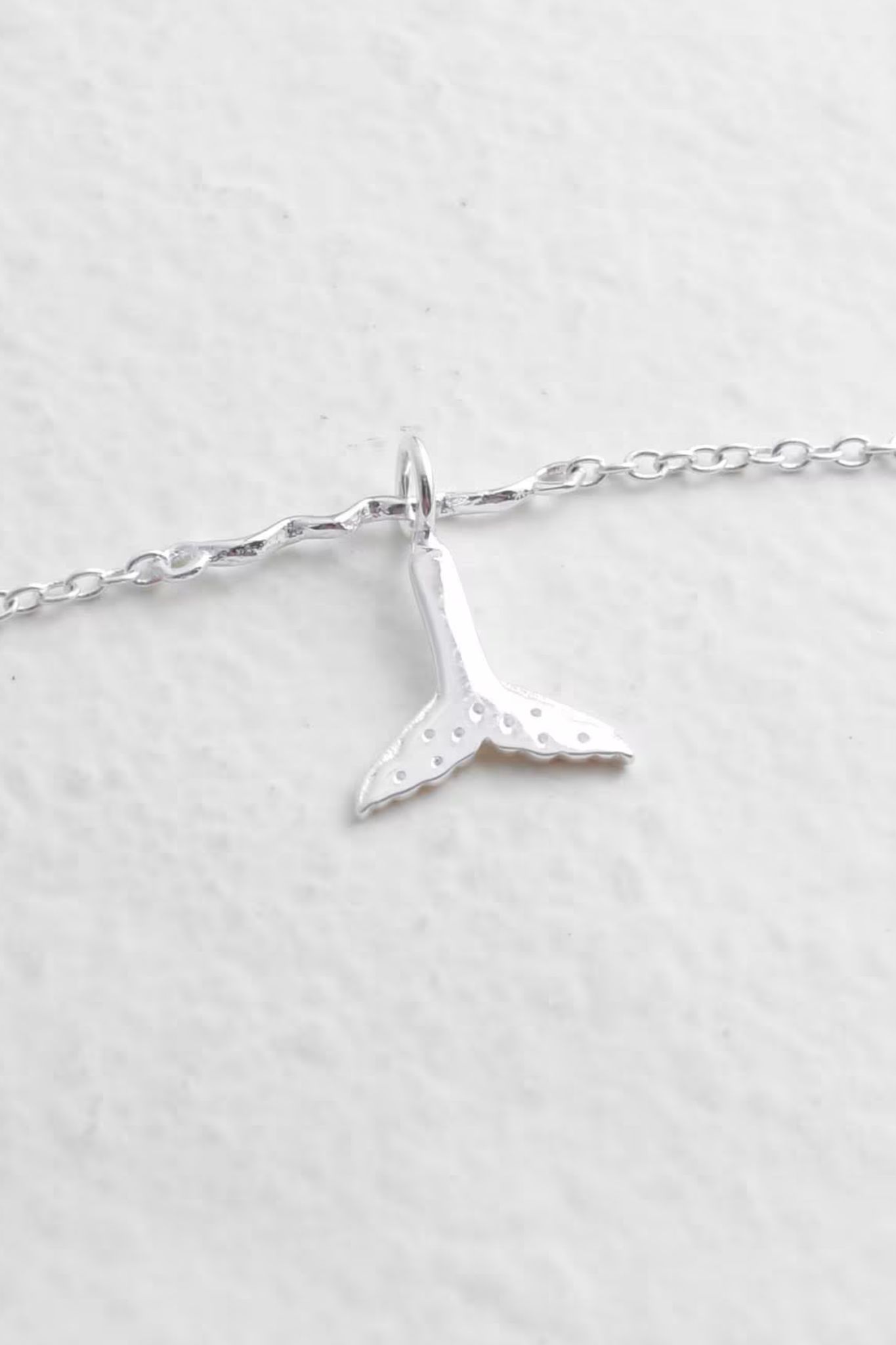 Silver Sterling Silver Whale Tail Bracelet, Image 3 of 3