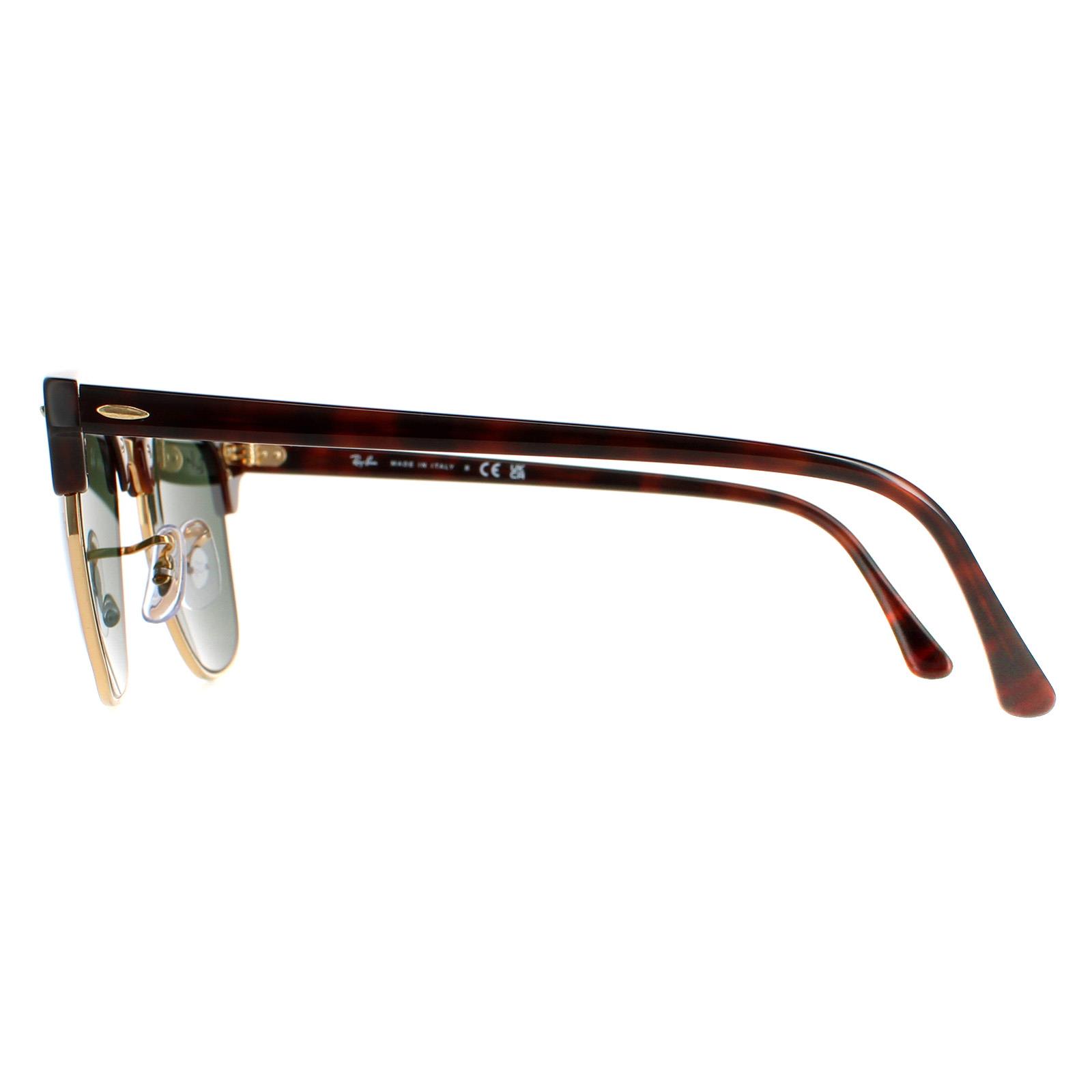 Round Havana Green Clubmaster 3016 Sunglasses, Image 3 of 6