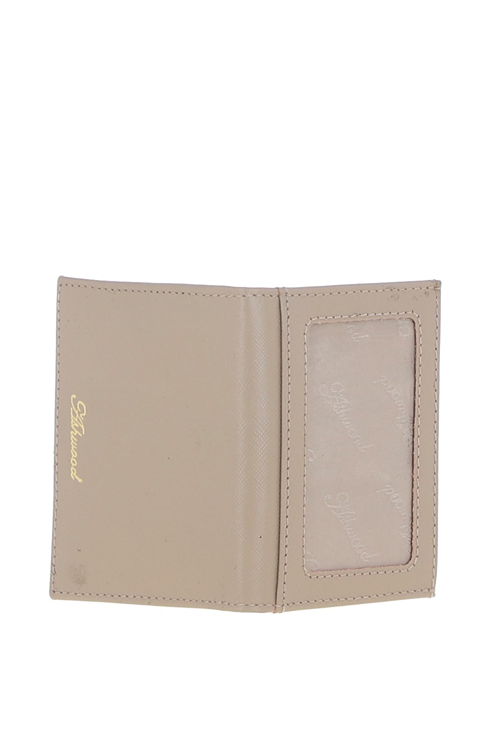 Beige Elegant Real Leather Card Holder & Key Ring Set, Image 5 of 5