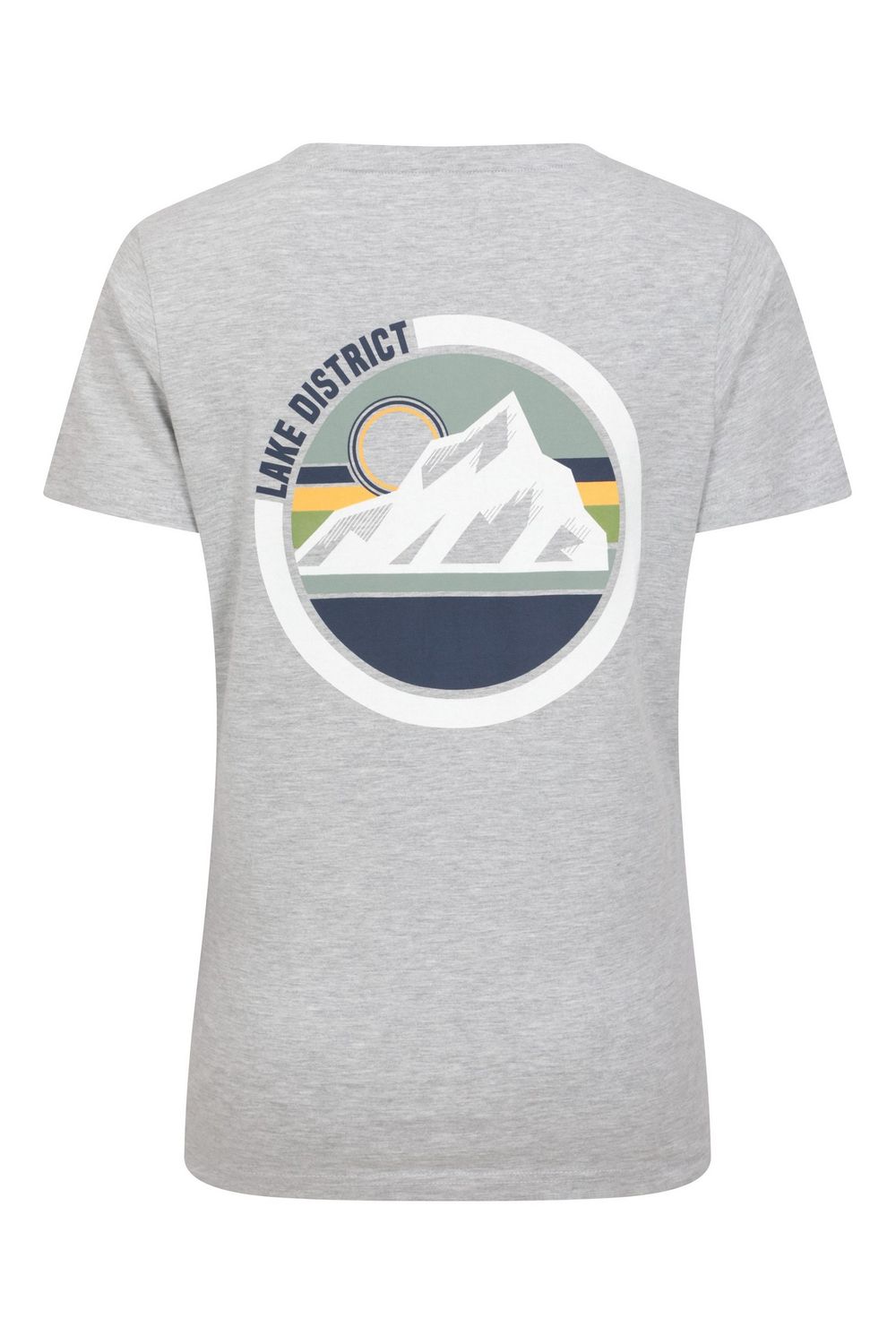 Grey Lake District Tree Ring Organic TShirt, Image 2 of 4