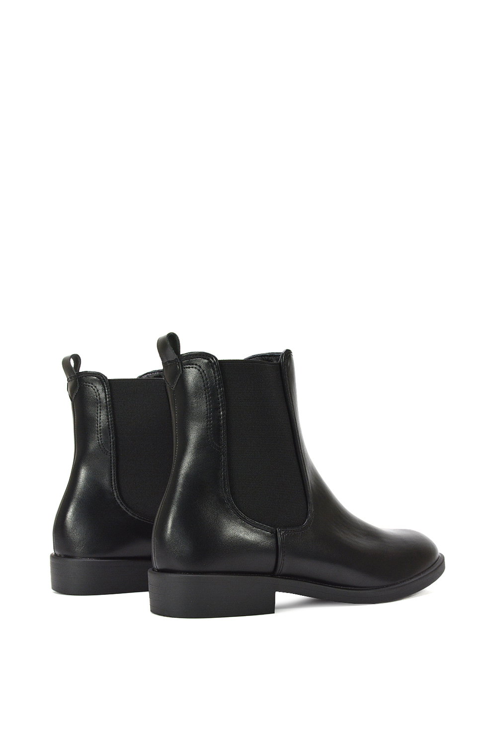 Black XY LONDON Black 'Nala' Chelsea Flatform Ankle Boots Pull On, Image 4 of 7