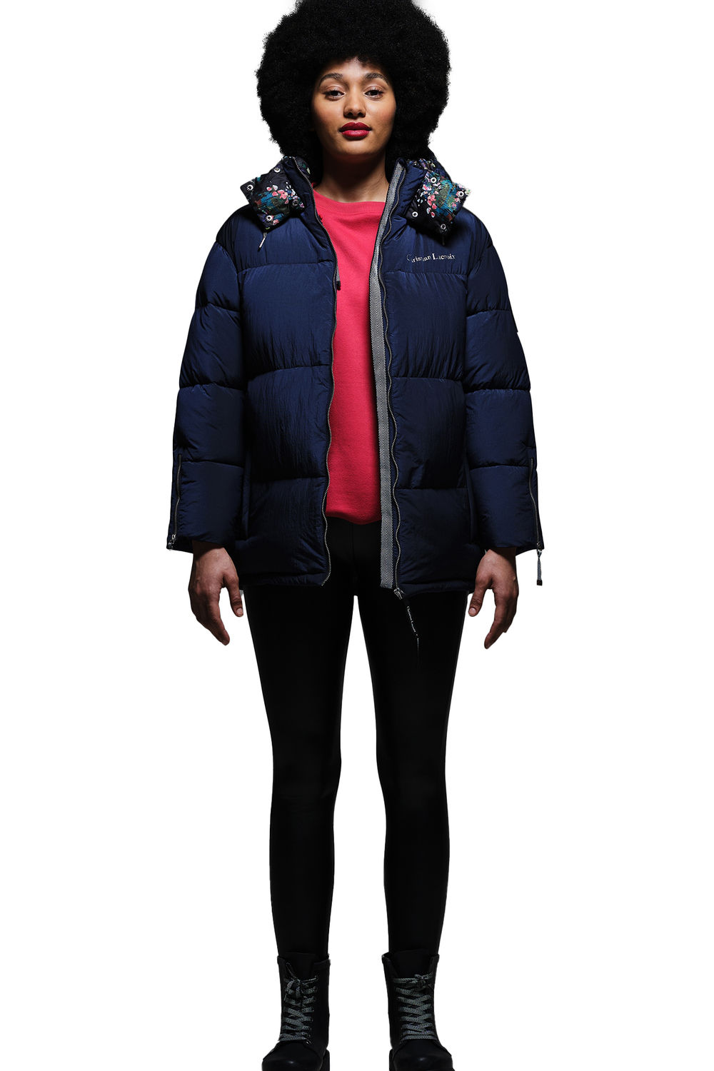 Navy Christian Lacroix Gallican Padded Jacket, Image 3 of 4