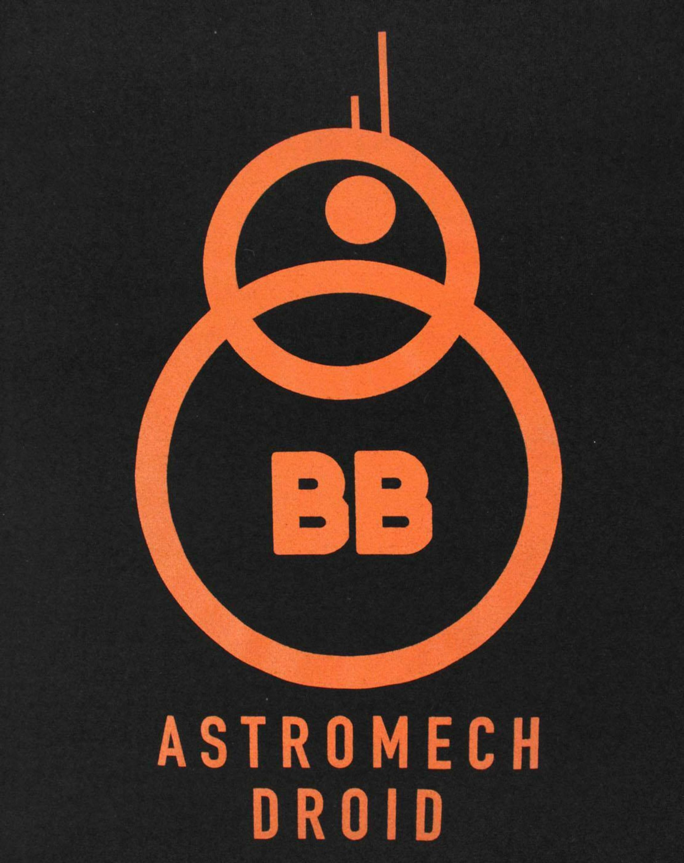 Black Star Wars Force Awakens Astromech T-Shirt, Image 2 of 4