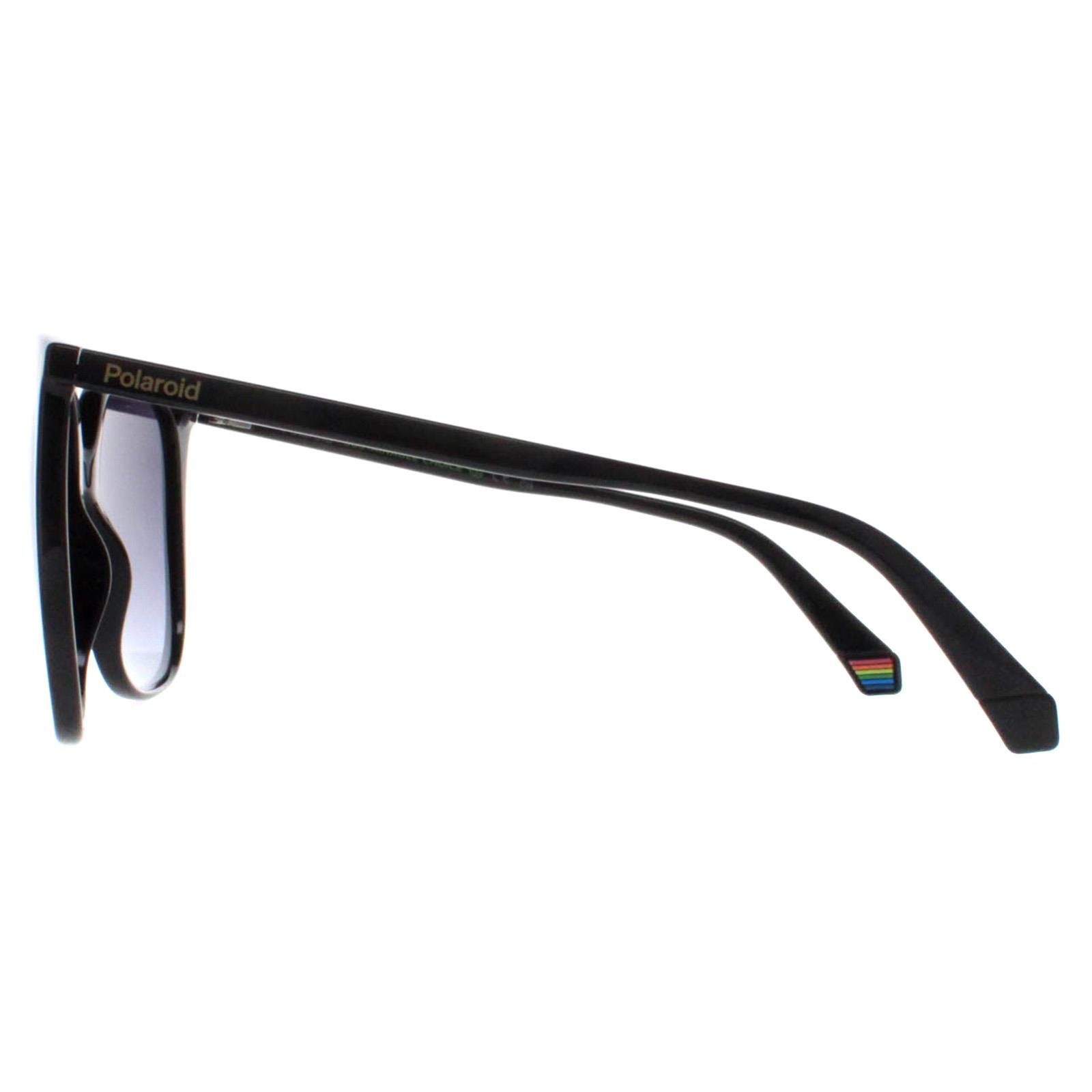 Black Polaroid Black Square Black Grey Gradient Polarized PLD 6218/S, Image 3 of 4