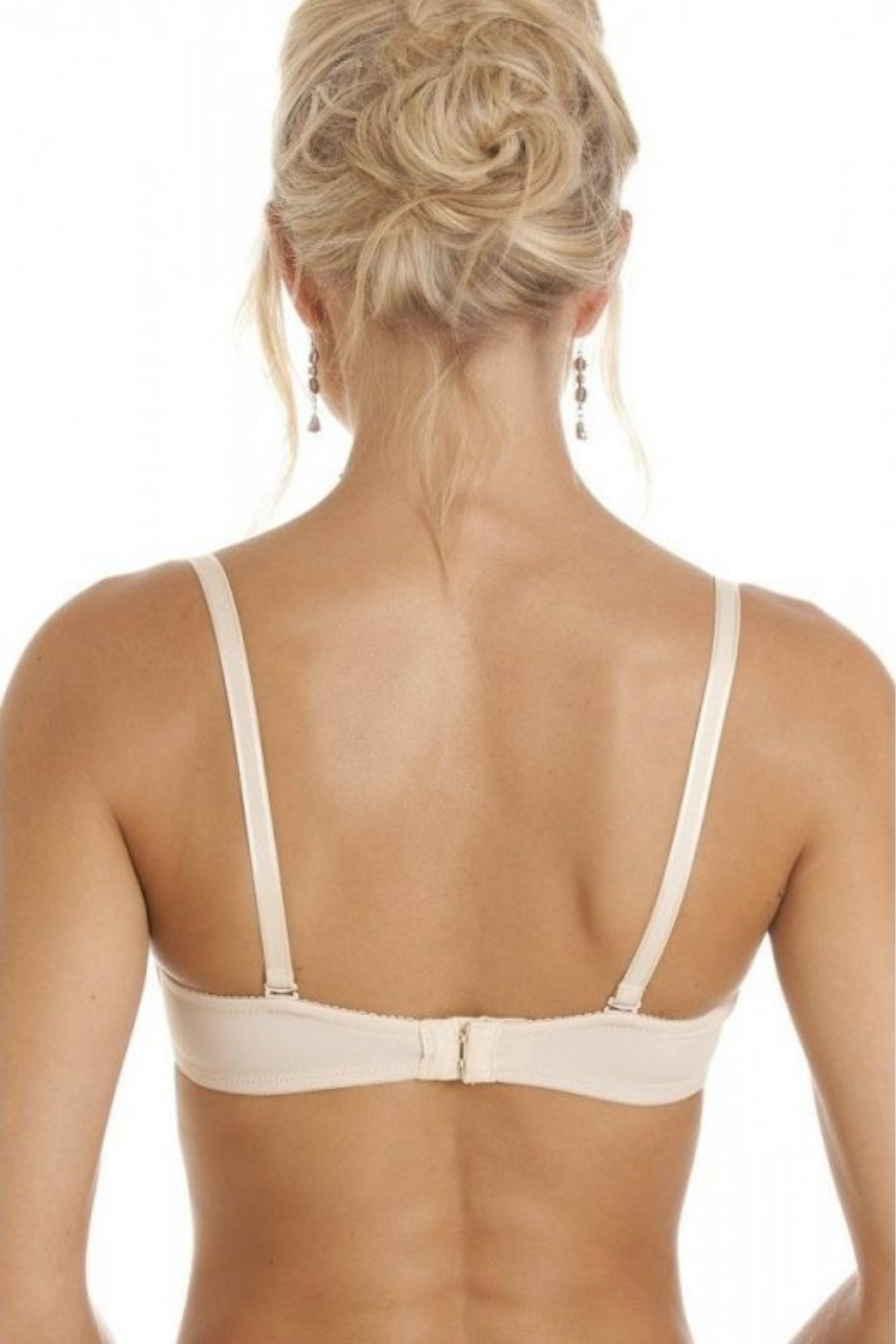 Beige Camille Lingerie Beige Bandeau Cup T-Shirt Multiway Bra, Image 3 of 5