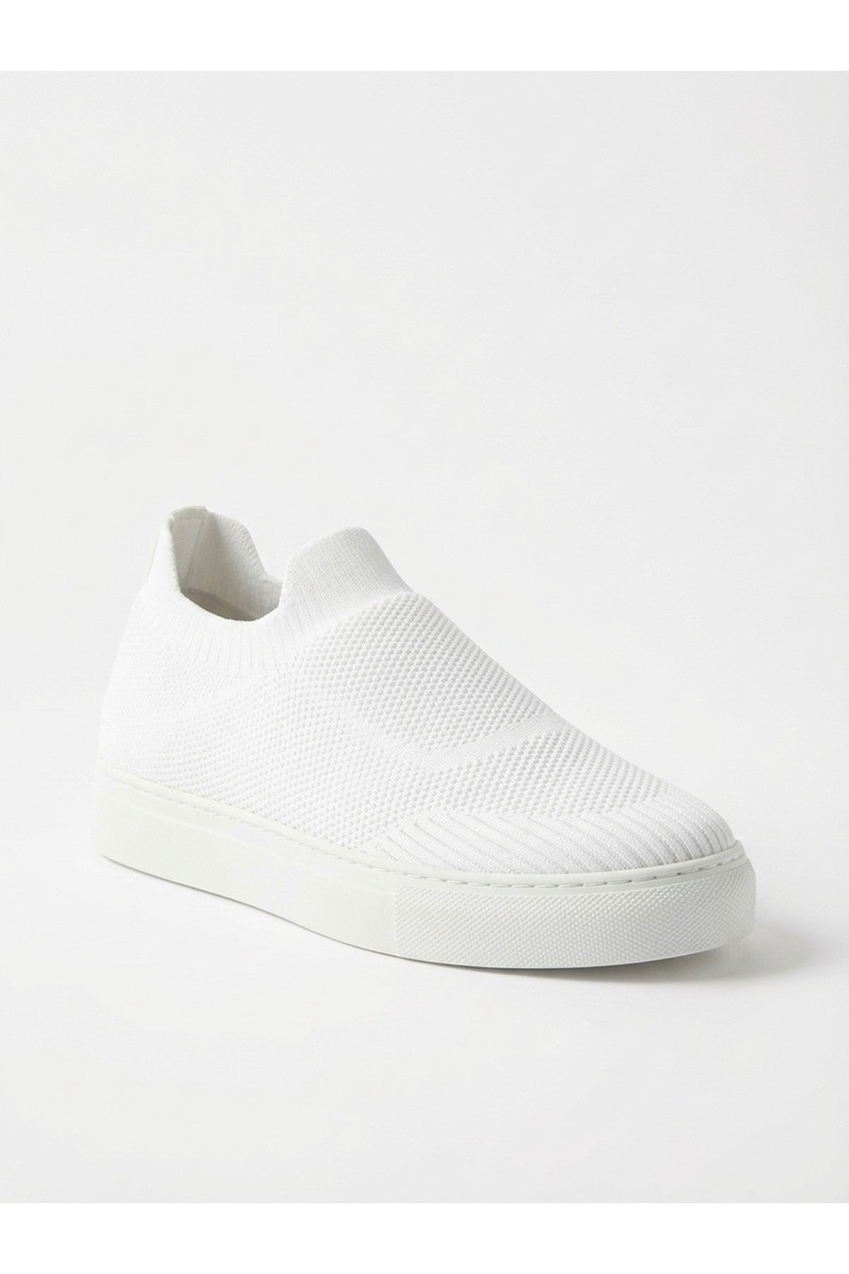White iKrush White Grace Knit Slip On Trainers, Image 7 of 8