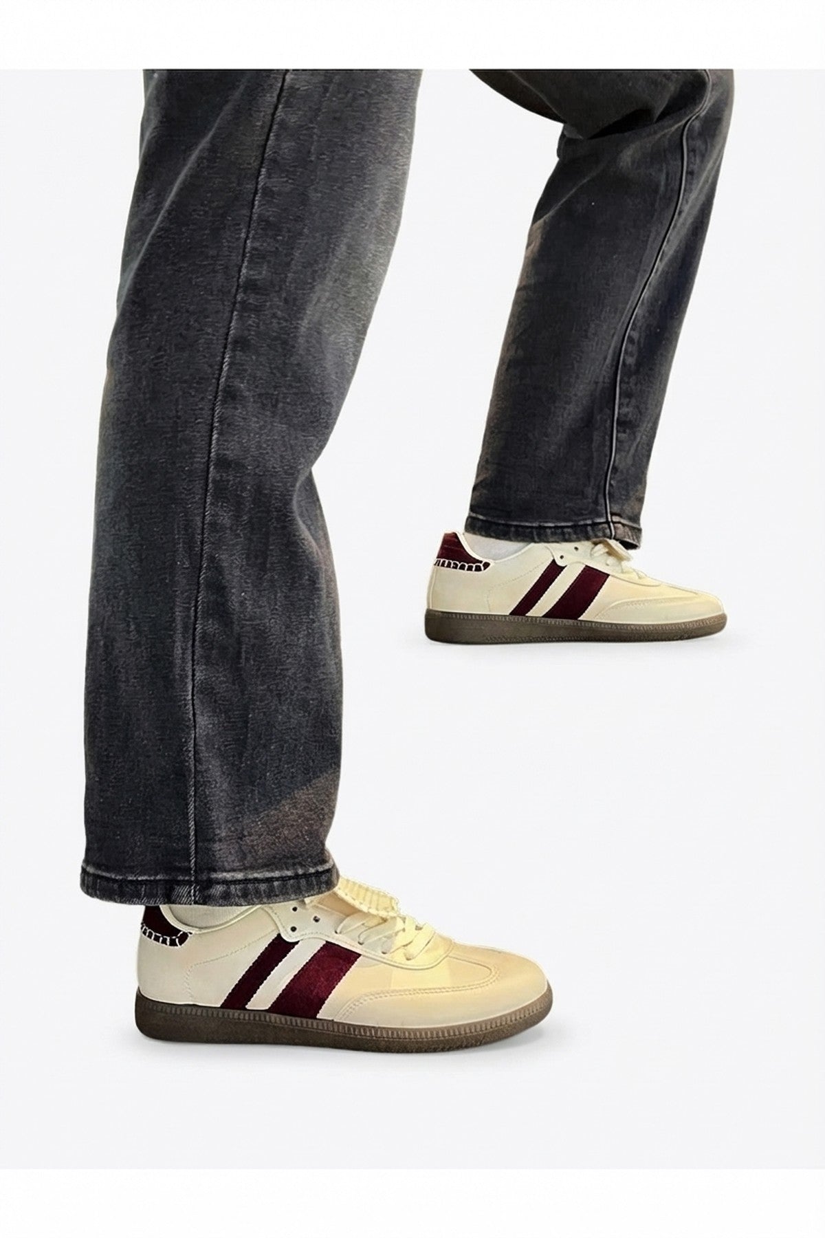 Beige iKrush Beige Johanna Lace-up Flip Tongue Round Toe Trainers, Image 1 of 4
