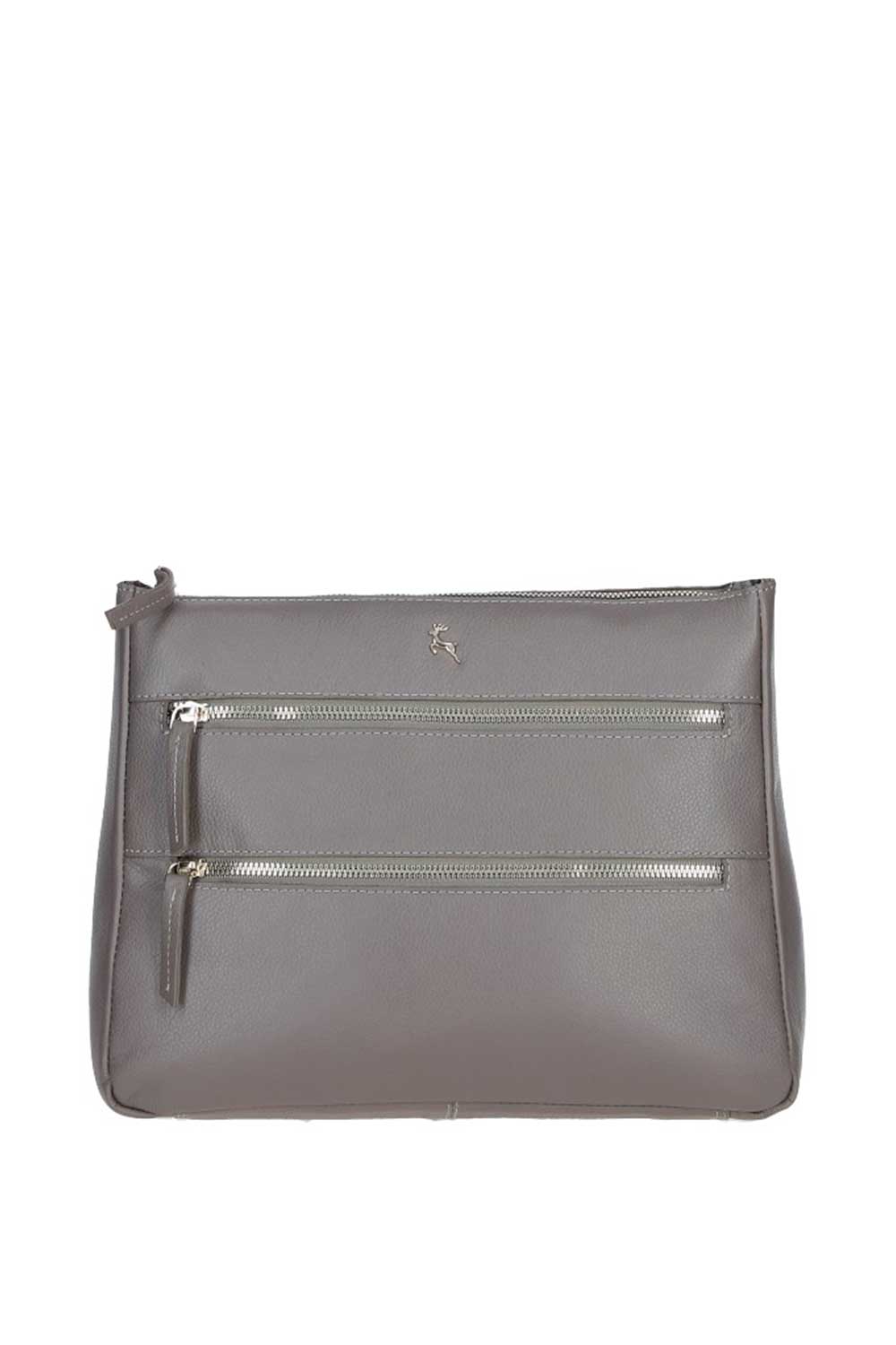 Taupe 'Aintree' Genuine Leather Shoulder Bag, Image 1 of 4