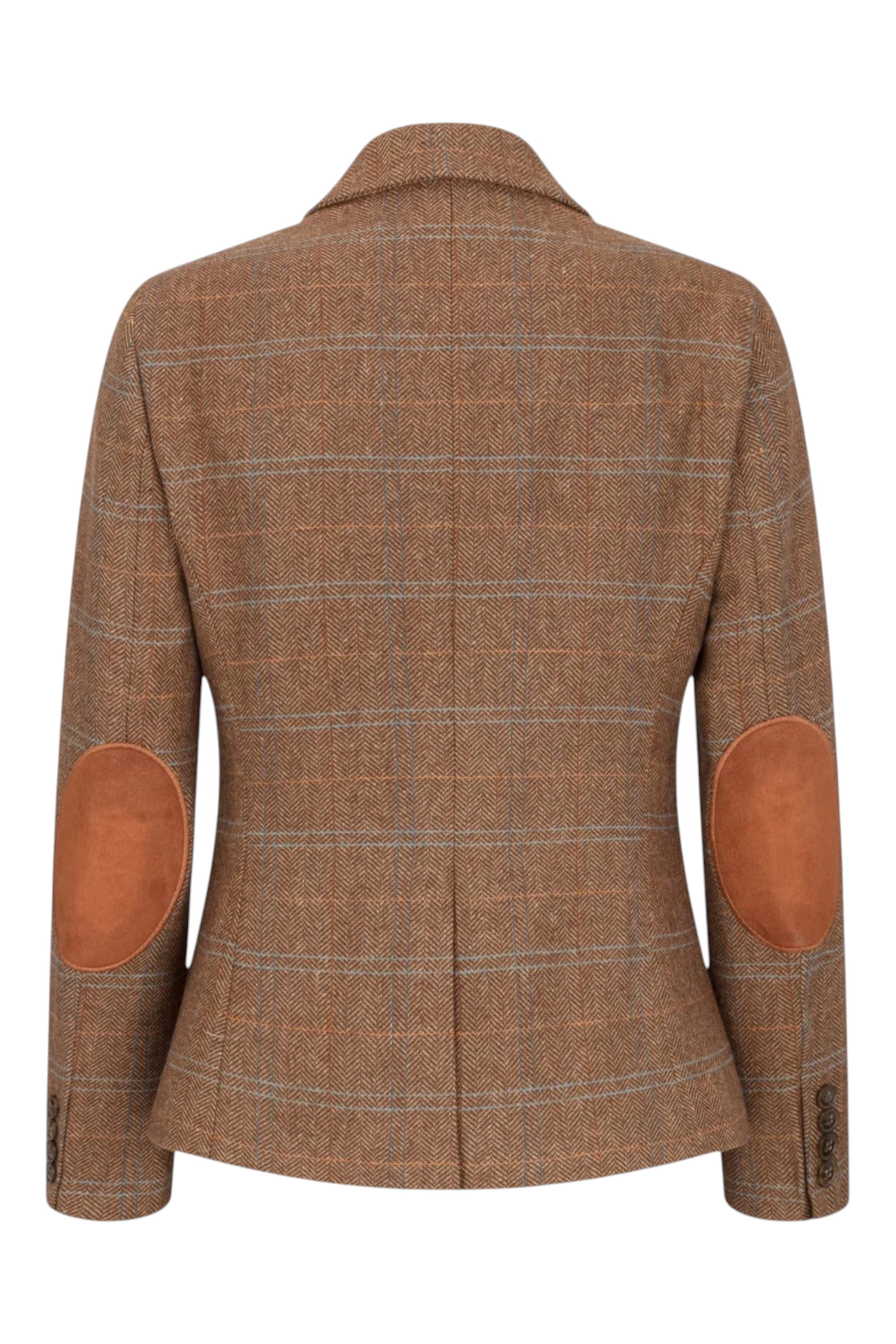 Brown Infinity Leather Brown Tweed Blazer in Herringbone Check, Image 5 of 6