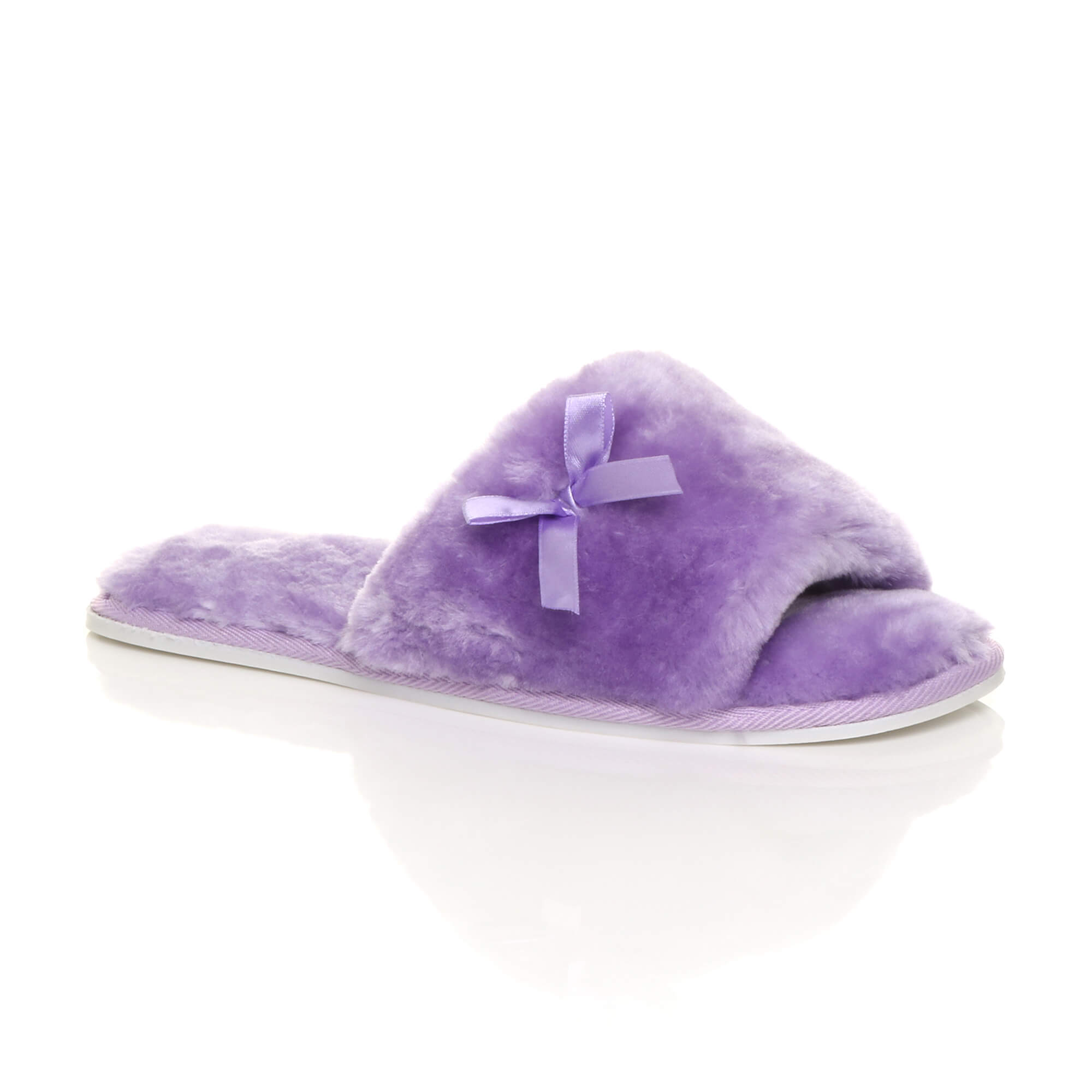 Lilac AJVANI Lilac Peep Toe Sandals Slippers, Image 1 of 6