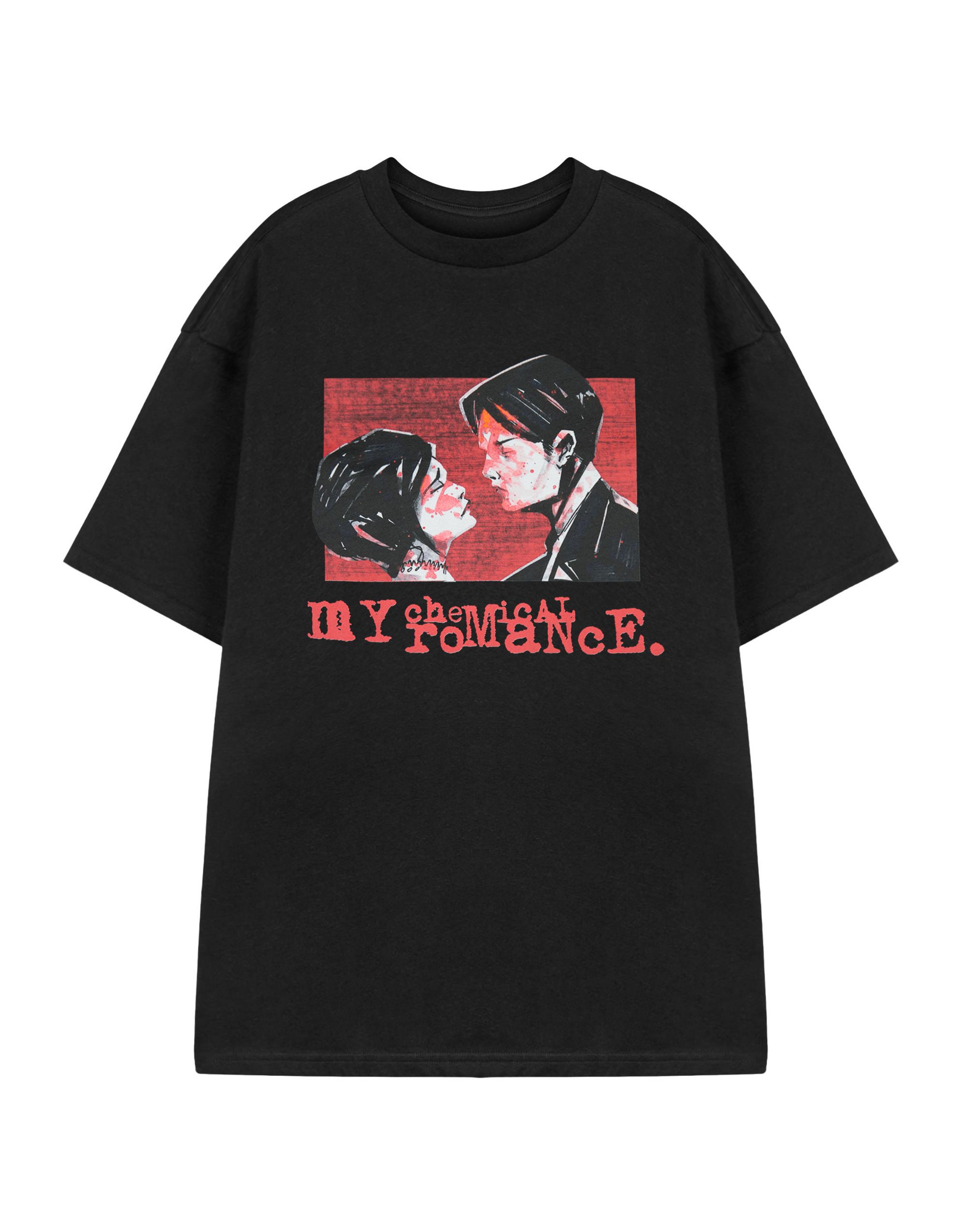 Black My Chemical Romance Three Cheers For T-Shirt