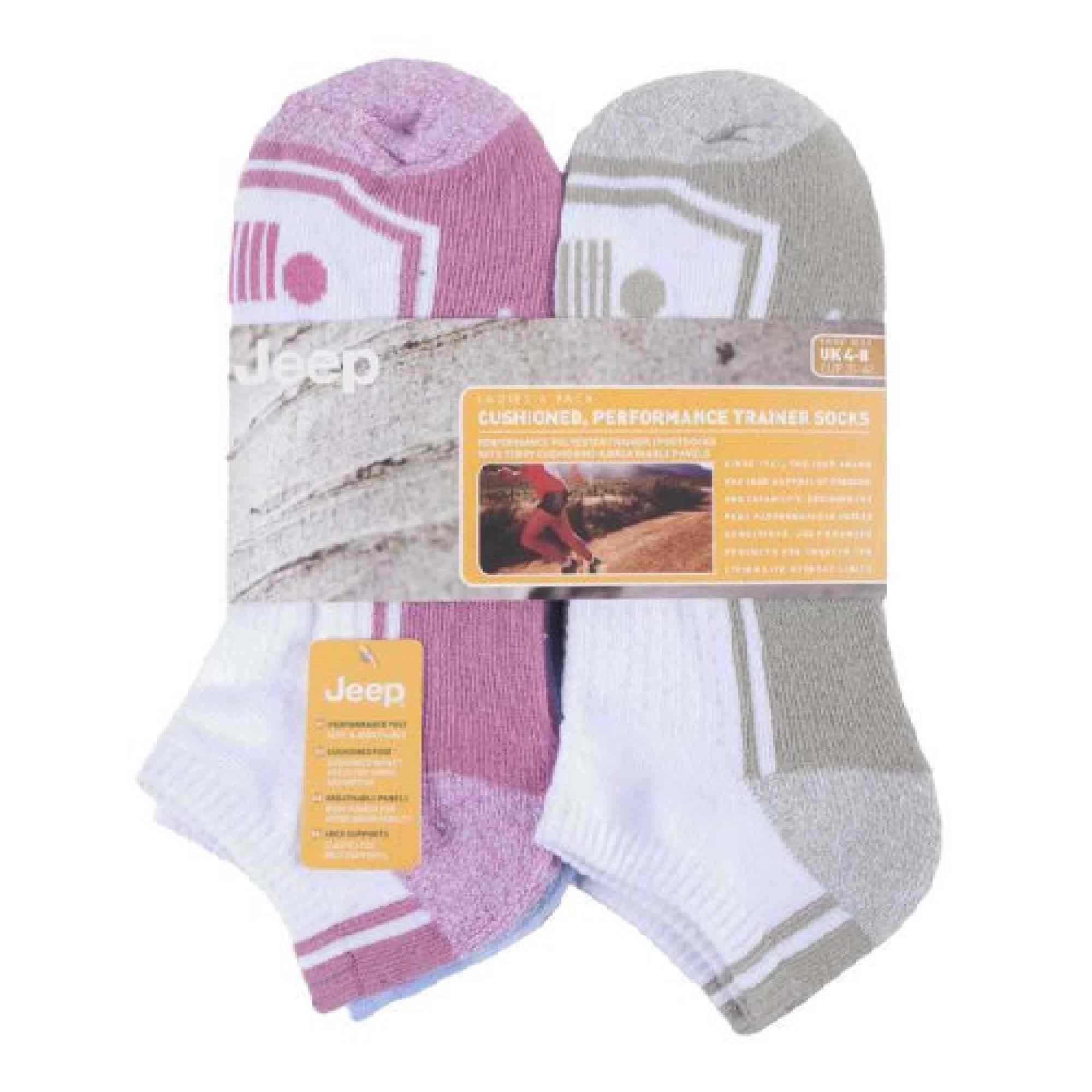 Crystal 6 Pack Low Cut Trainer Gym Socks, Image 3 of 3