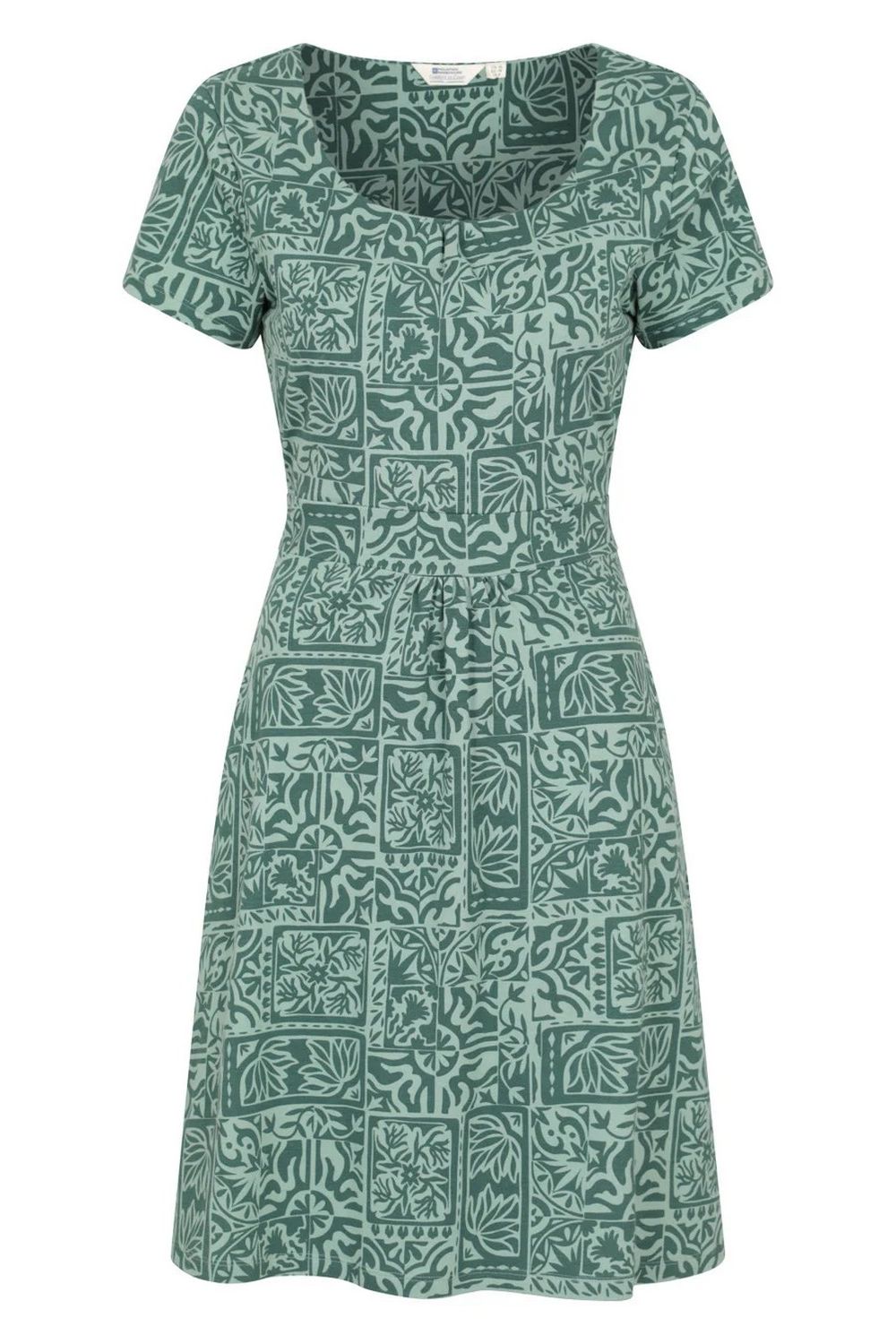Green Orchid Patterned UV Dress, Image 1 of 3