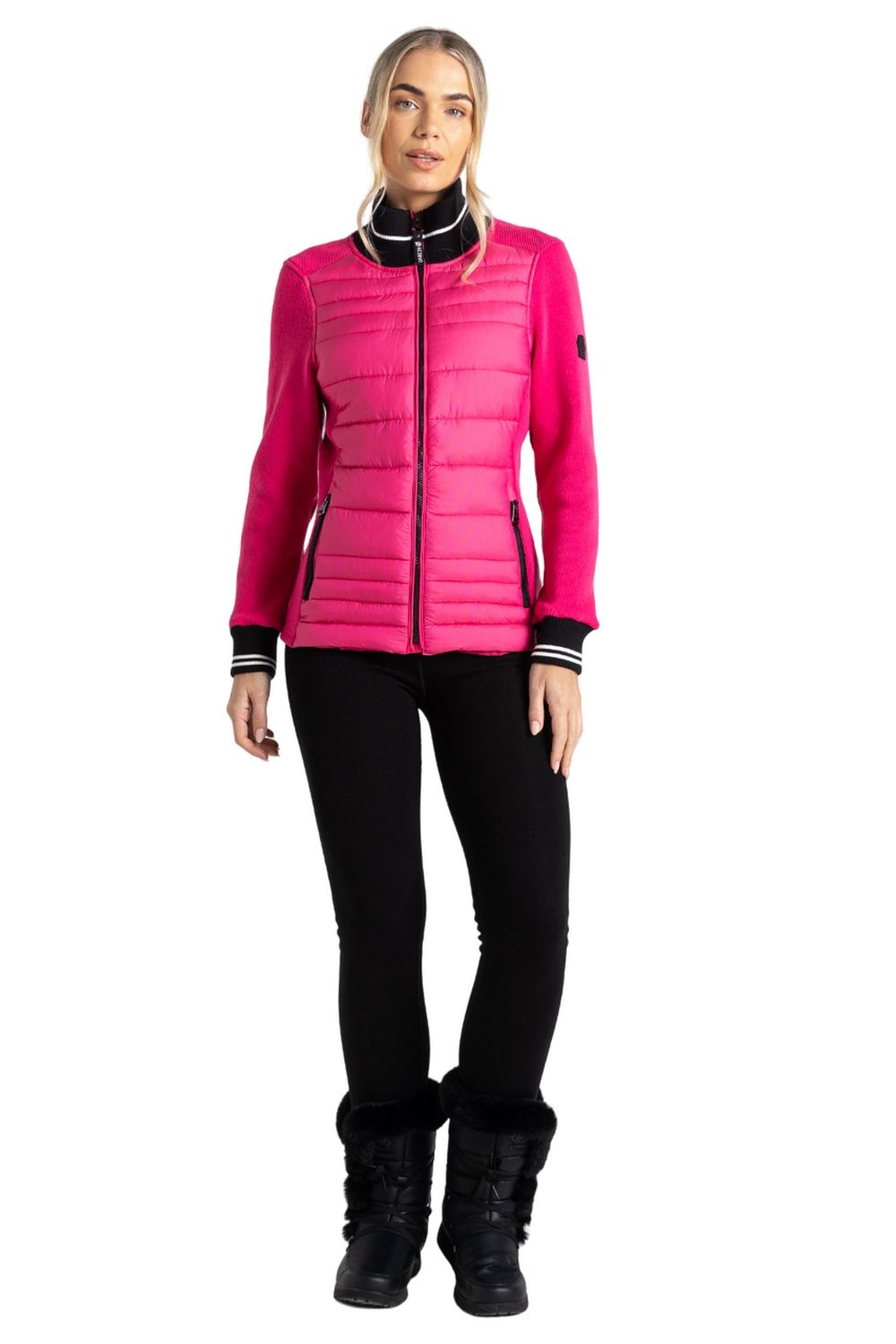 Pink Icy Hybrid Padded Jacket, Image 4 of 4
