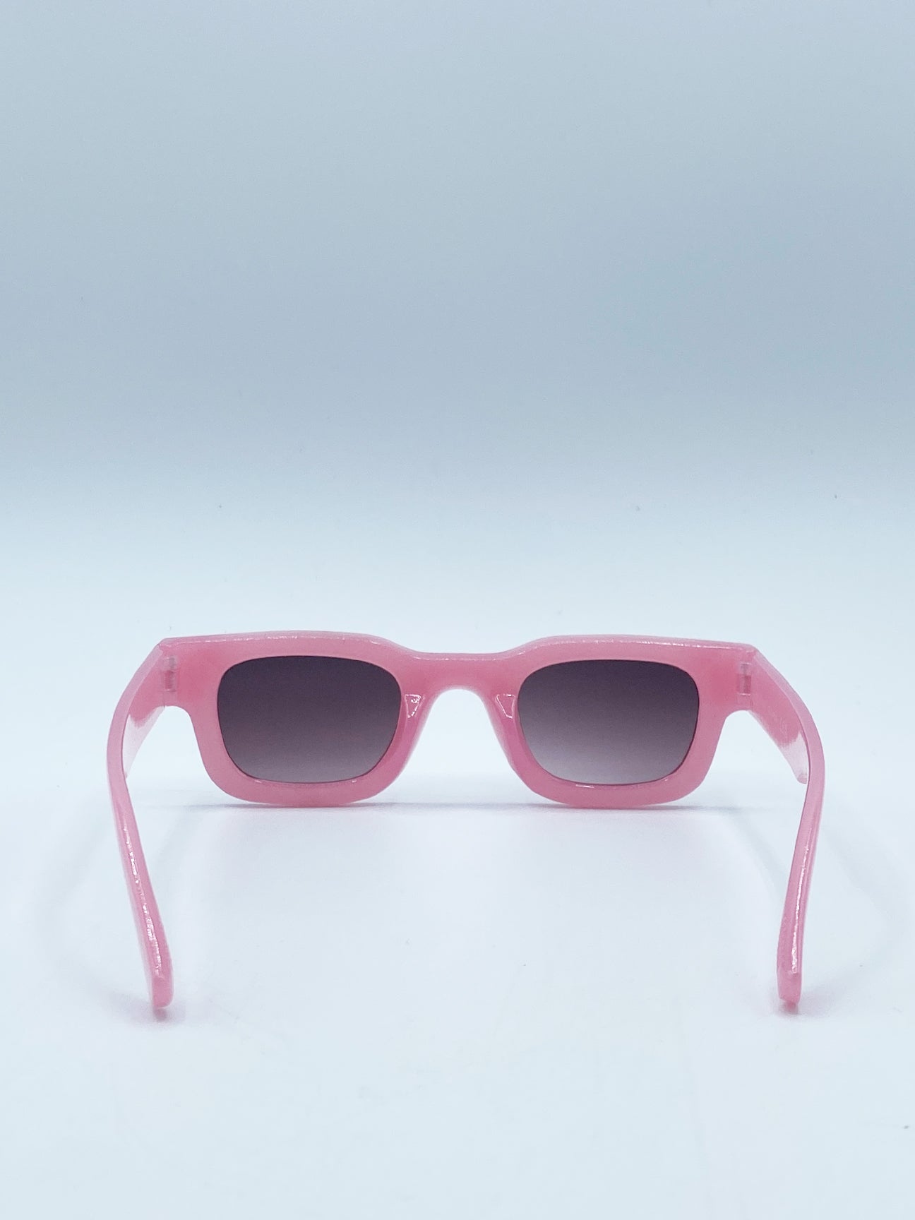 Pink Matte Square Sunglasses in Pink, Image 5 of 6