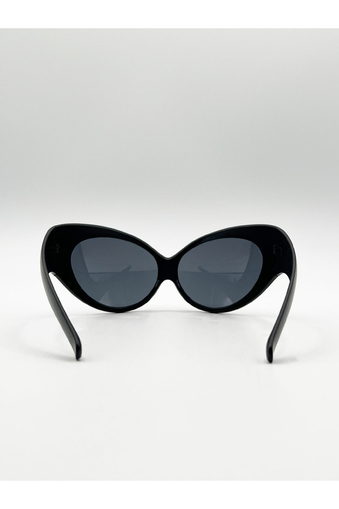 Black Ultra Curved Wrap Around Sunglasses in Black, Image 5 of 6