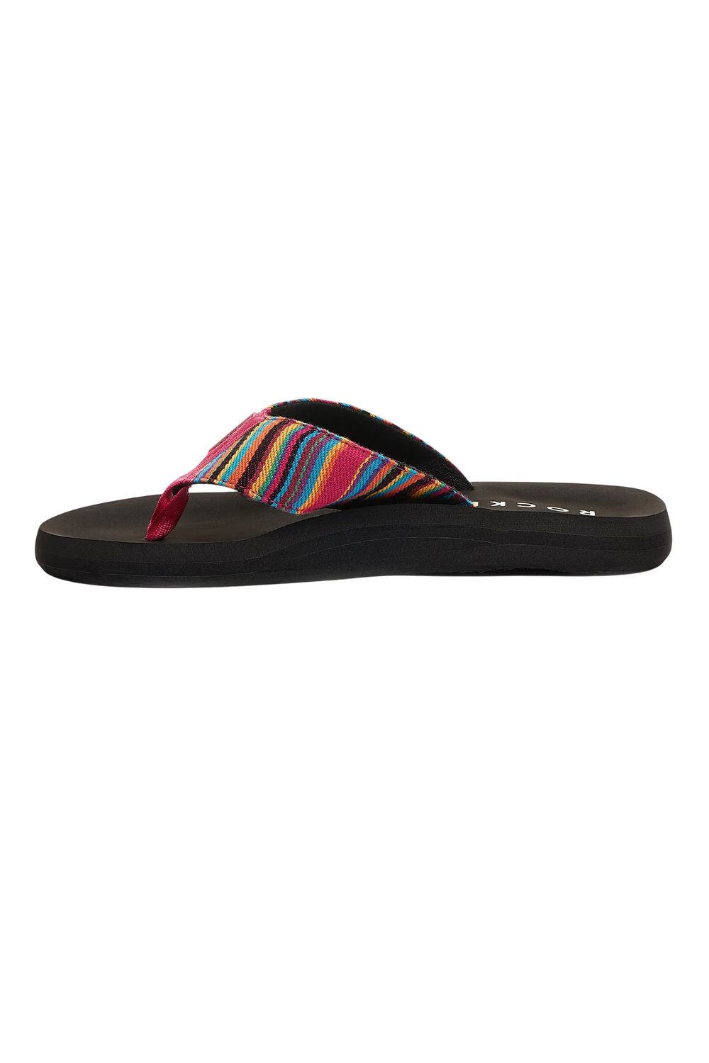 Pink Adios Dexter Cotton Flatform Flip Flops, Image 3 of 4