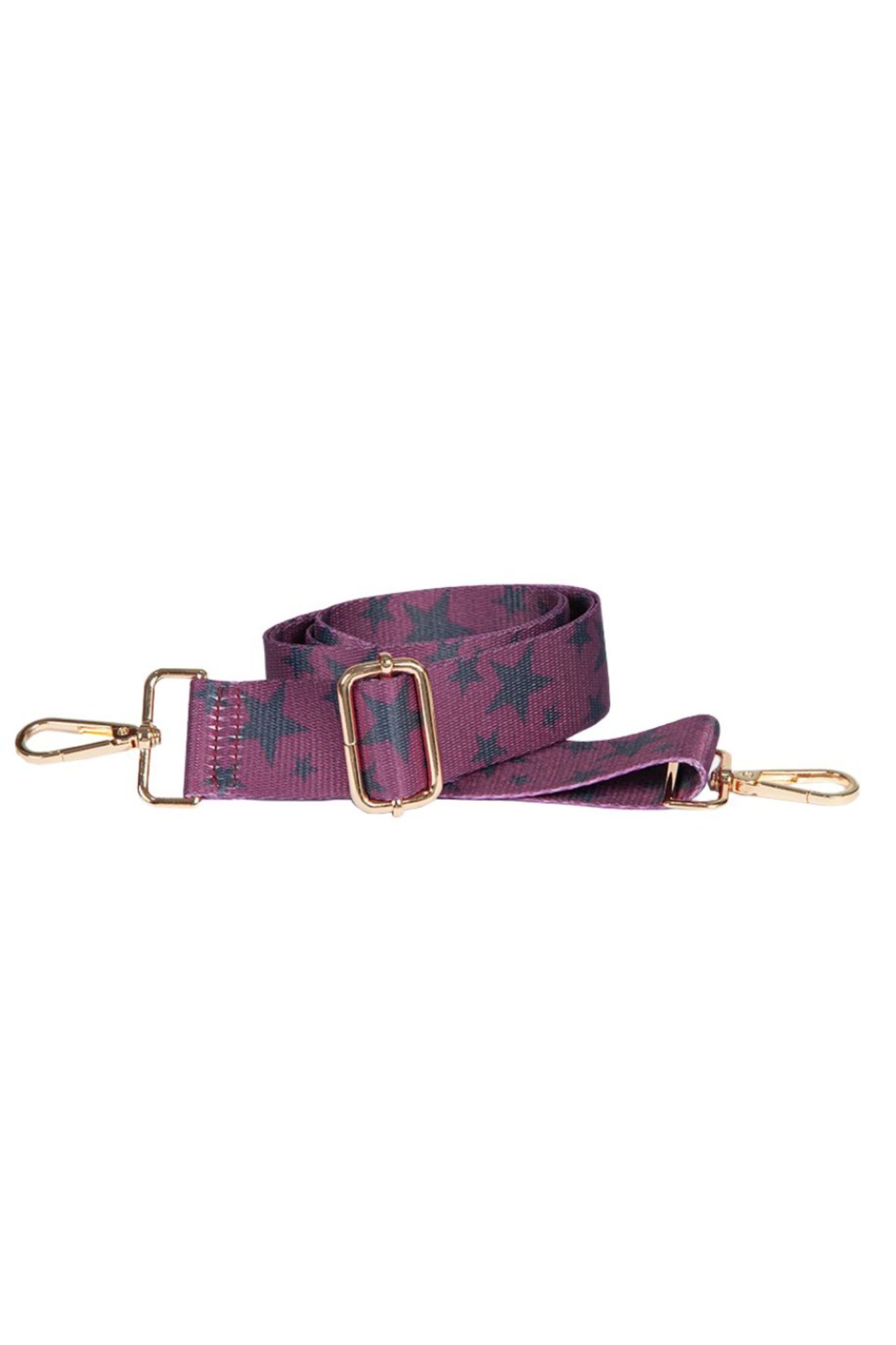Fuchsia Star Print Woven Bag Strap, Image 2 of 2