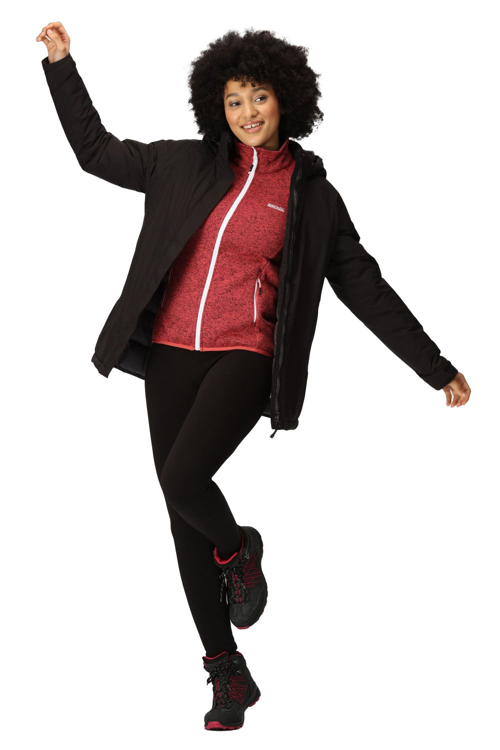 Black Regatta Black Sanda III Waterproof Jacket, Image 6 of 6
