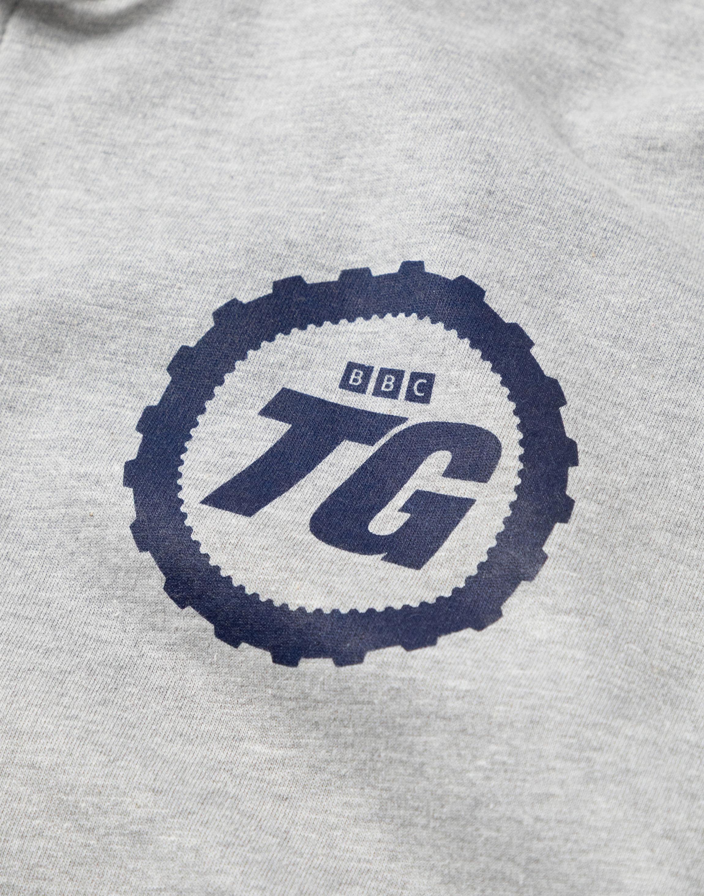 Grey Top Gear Logo Zip Up Hoodie, Image 3 of 6