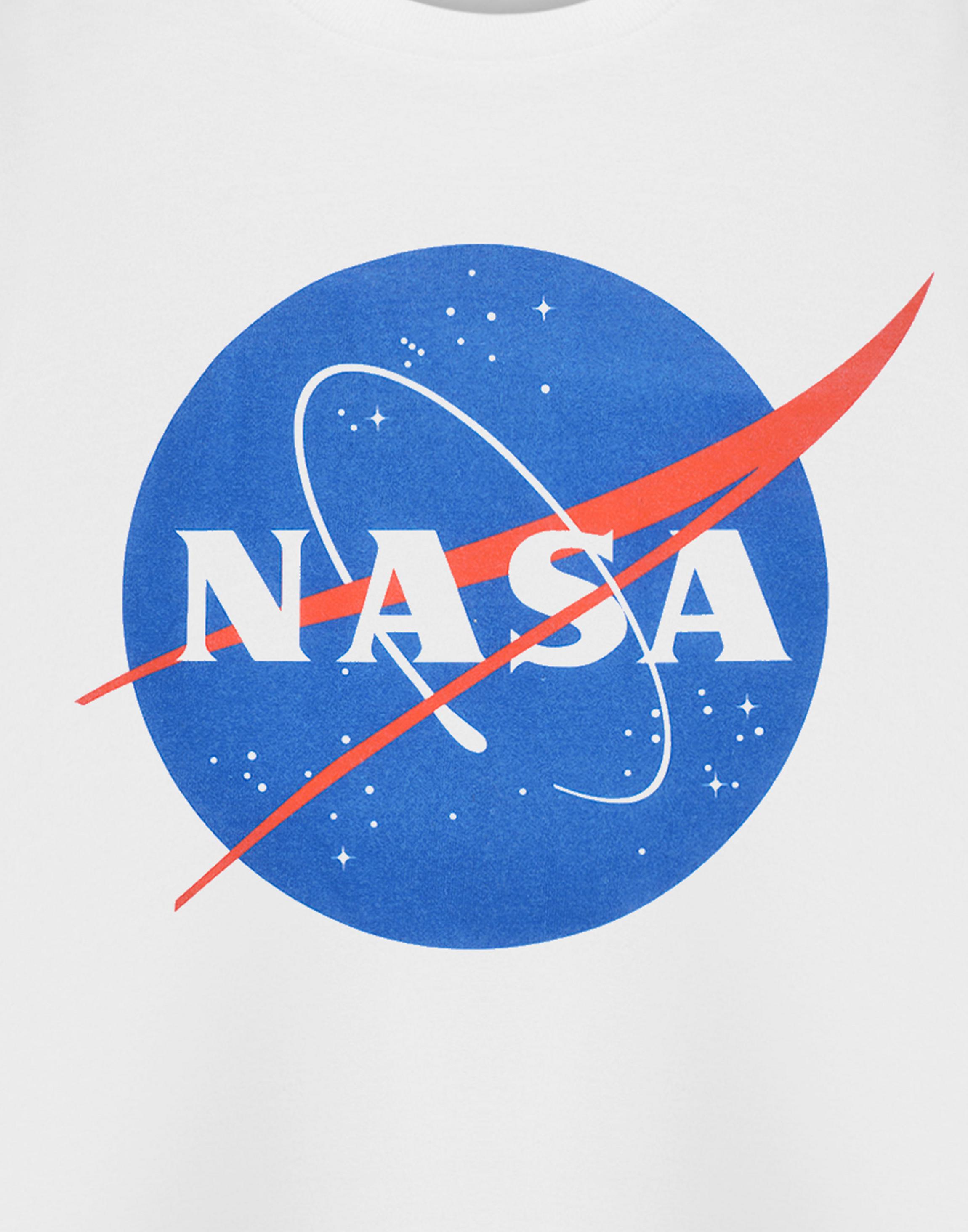 White NASA Classic Logo T-Shirt, Image 6 of 6