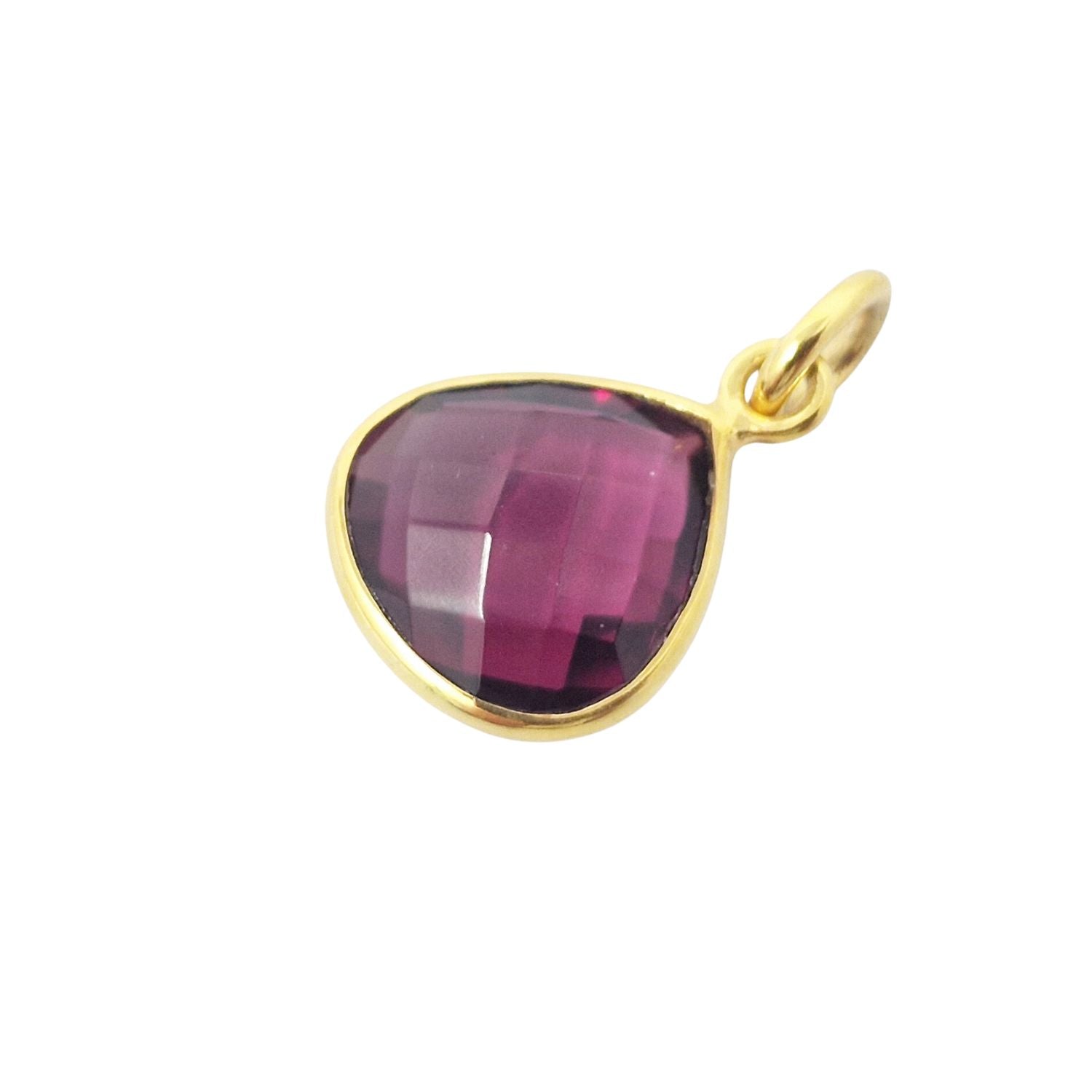 Pink Pink Tourmaline October Birthstone Gold Plated Pendant