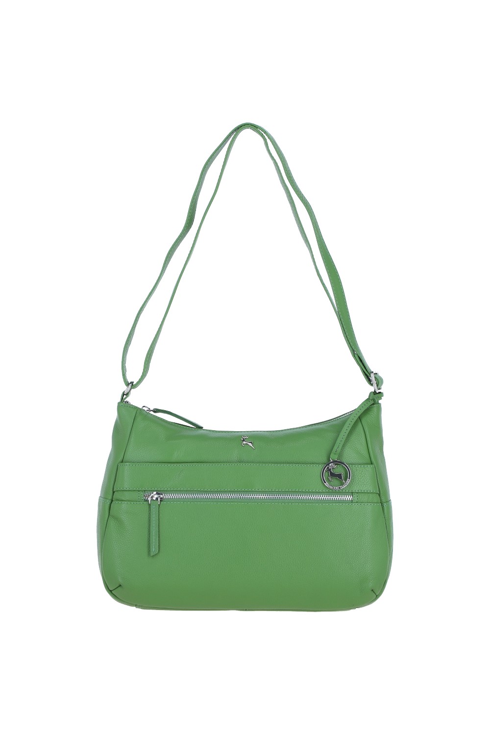 Green 'Meath' Real Leather Shoulder Bag, Image 2 of 5