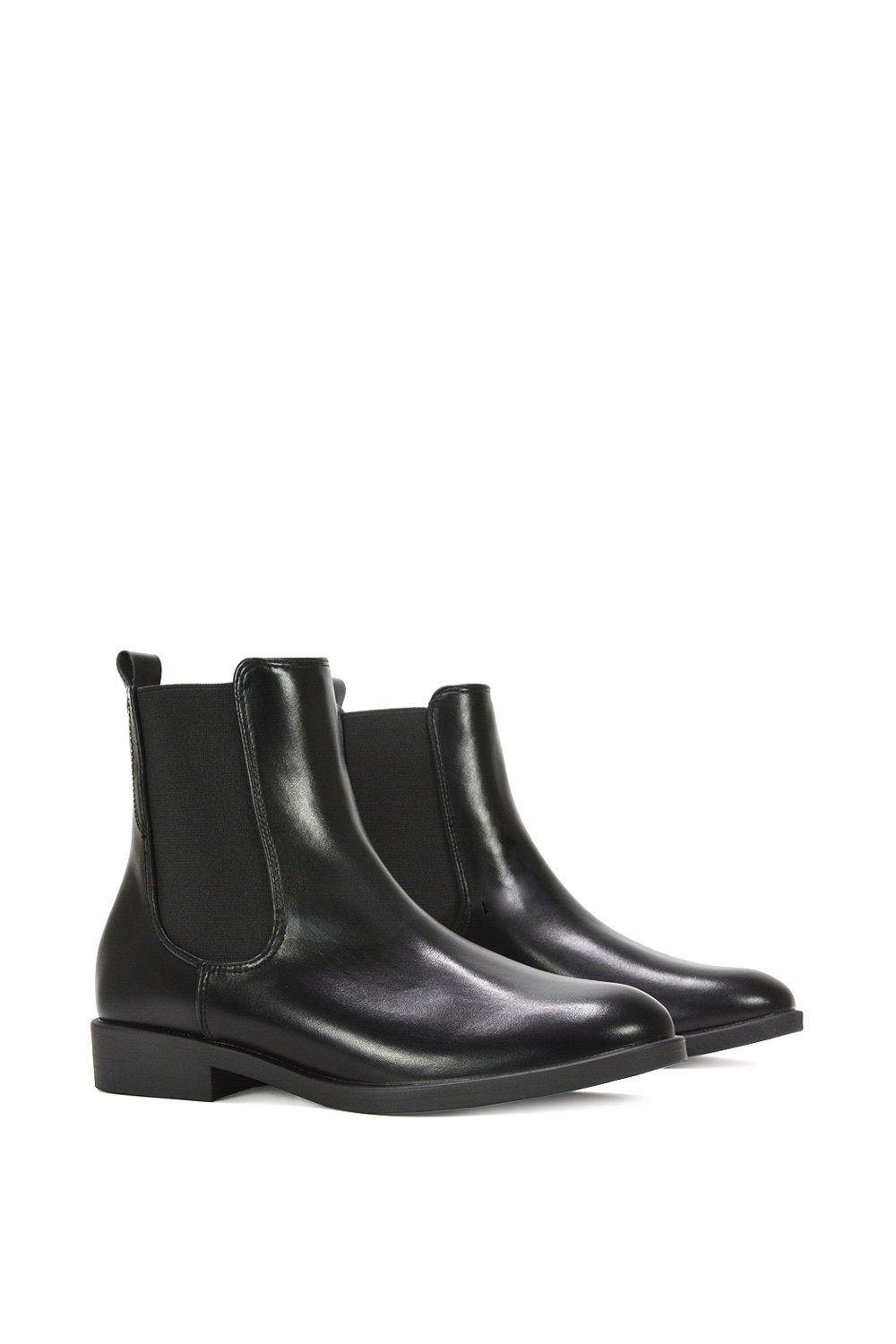 Black XY LONDON Black 'Nala' Chelsea Flatform Ankle Boots Pull On, Image 3 of 7