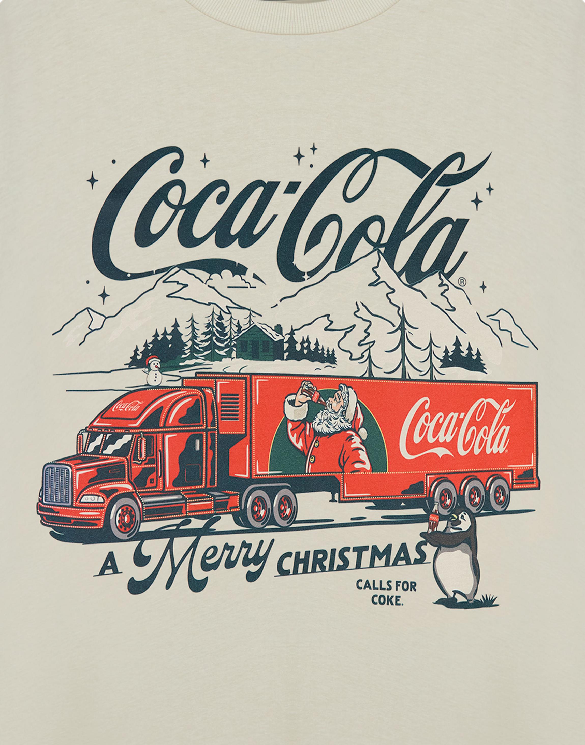 Beige Coca Cola Merry X-Large T-Shirt, Image 6 of 6