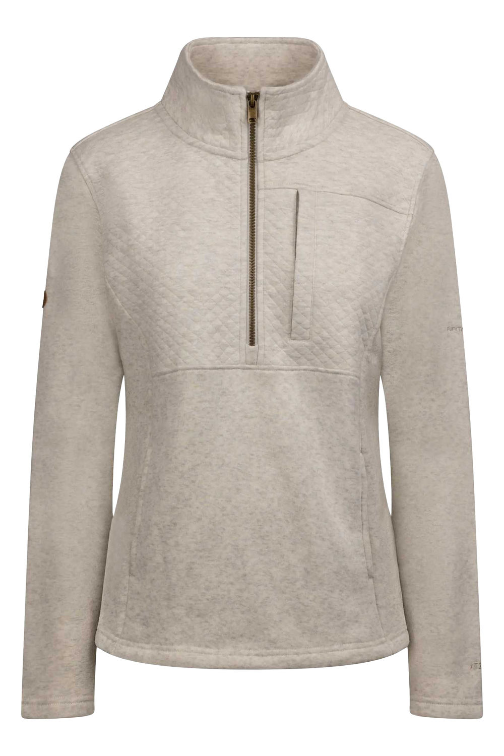 Cream Hoxie Marl Fleece Top, Image 1 of 2
